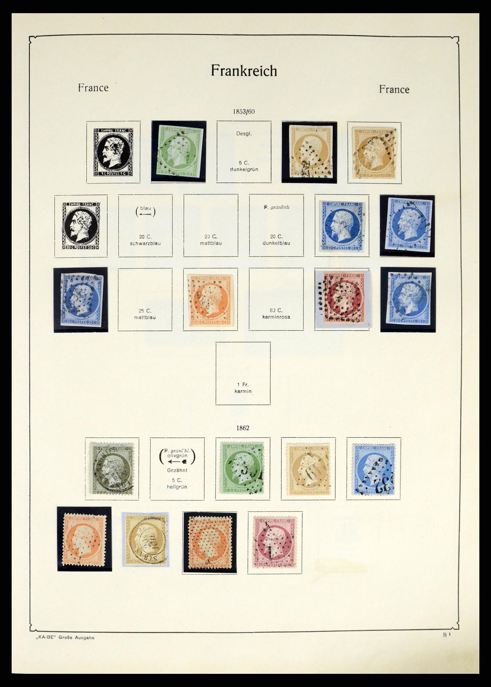 38120 0004 - Postzegelverzameling 38120 Frankrijk 1849-1991.