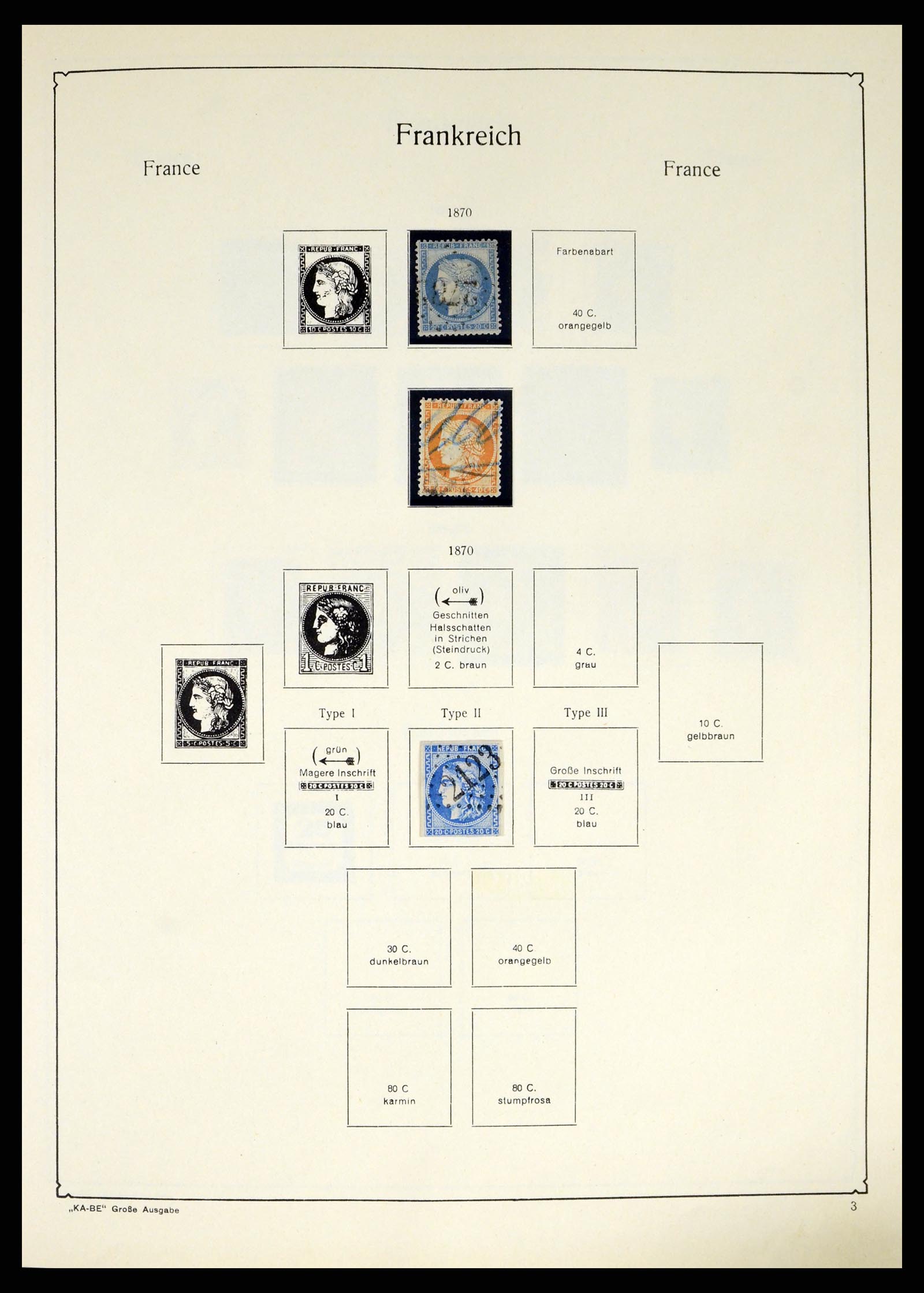 38120 0006 - Postzegelverzameling 38120 Frankrijk 1849-1991.