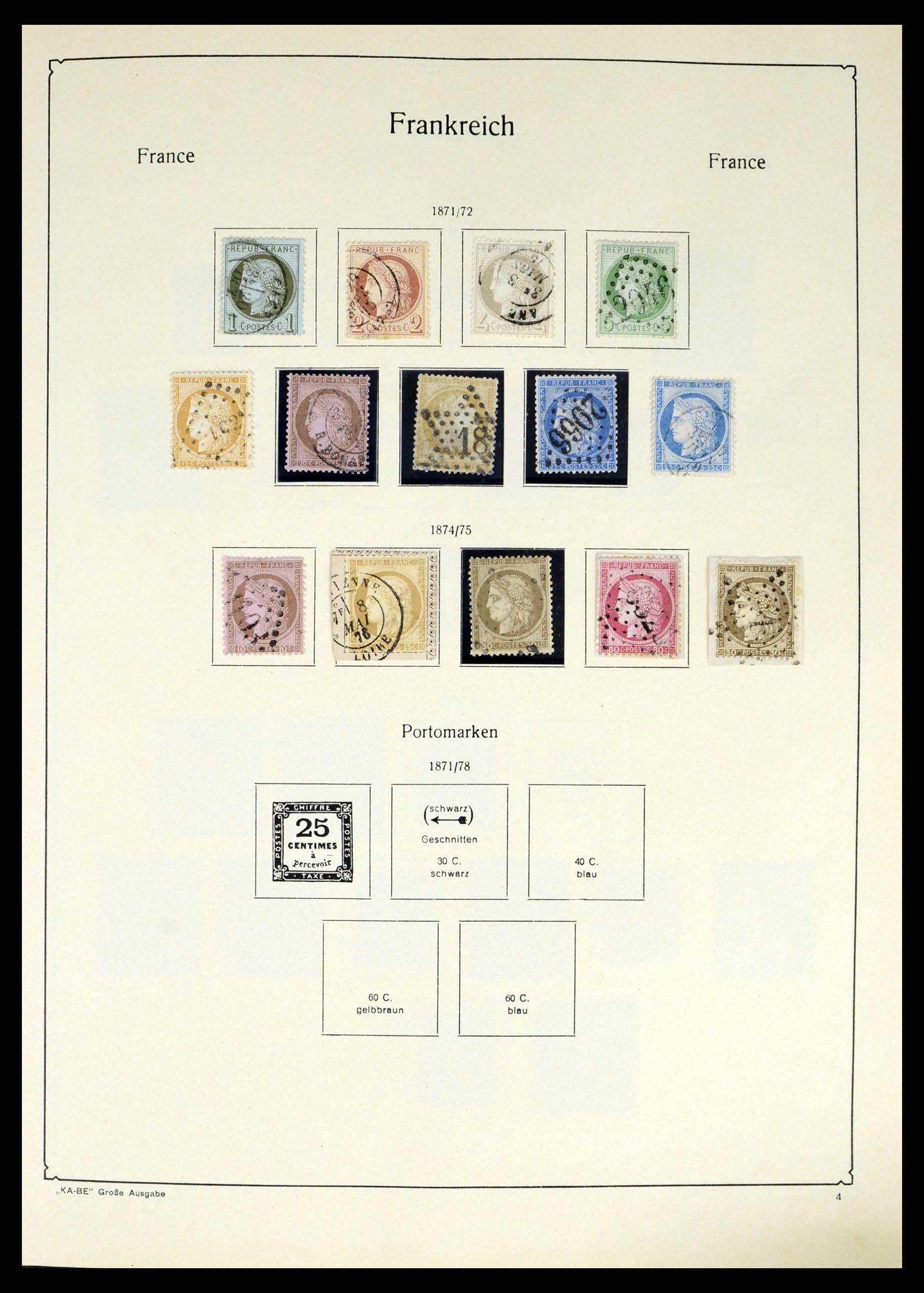 38120 0007 - Postzegelverzameling 38120 Frankrijk 1849-1991.