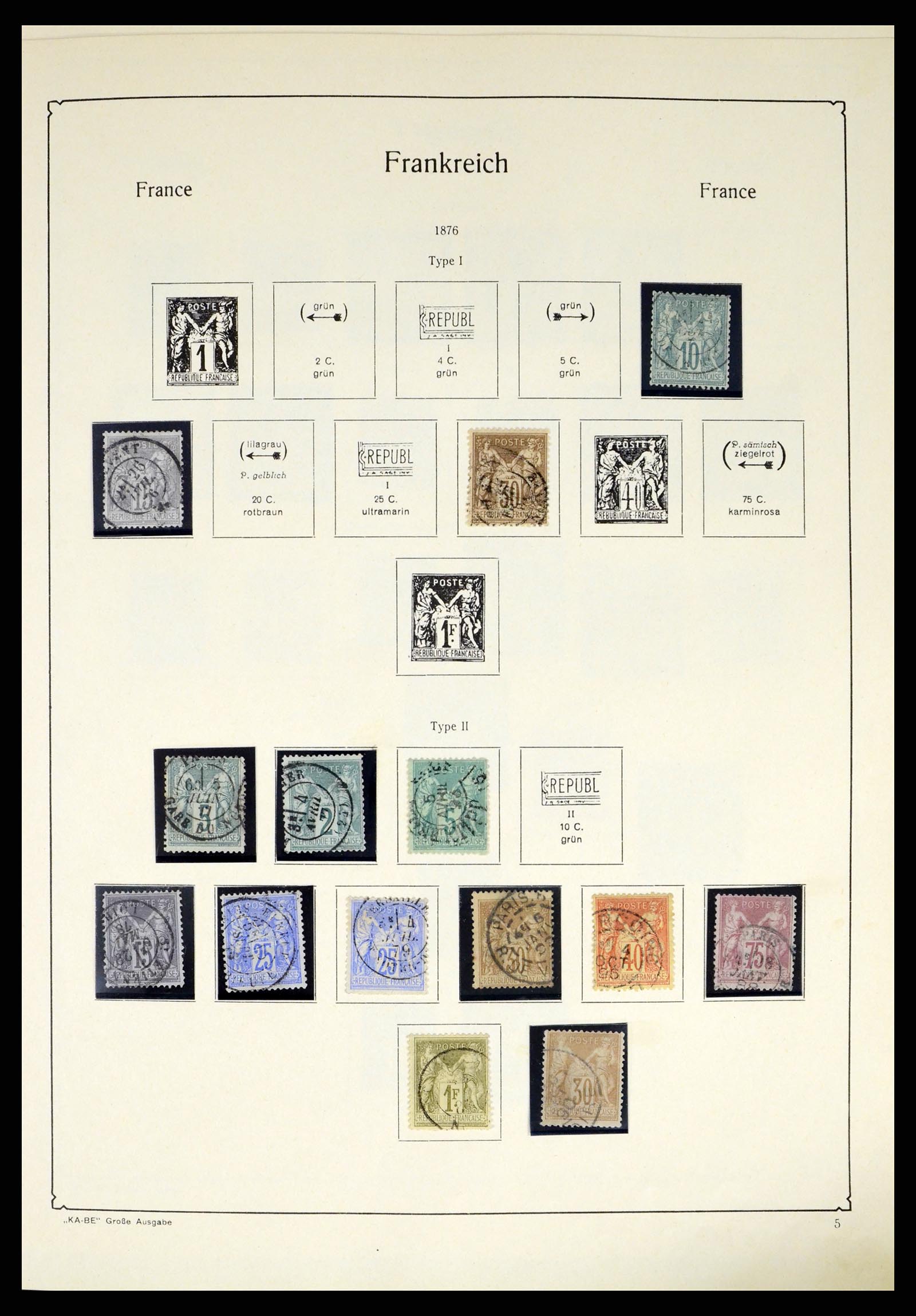 38120 0008 - Postzegelverzameling 38120 Frankrijk 1849-1991.