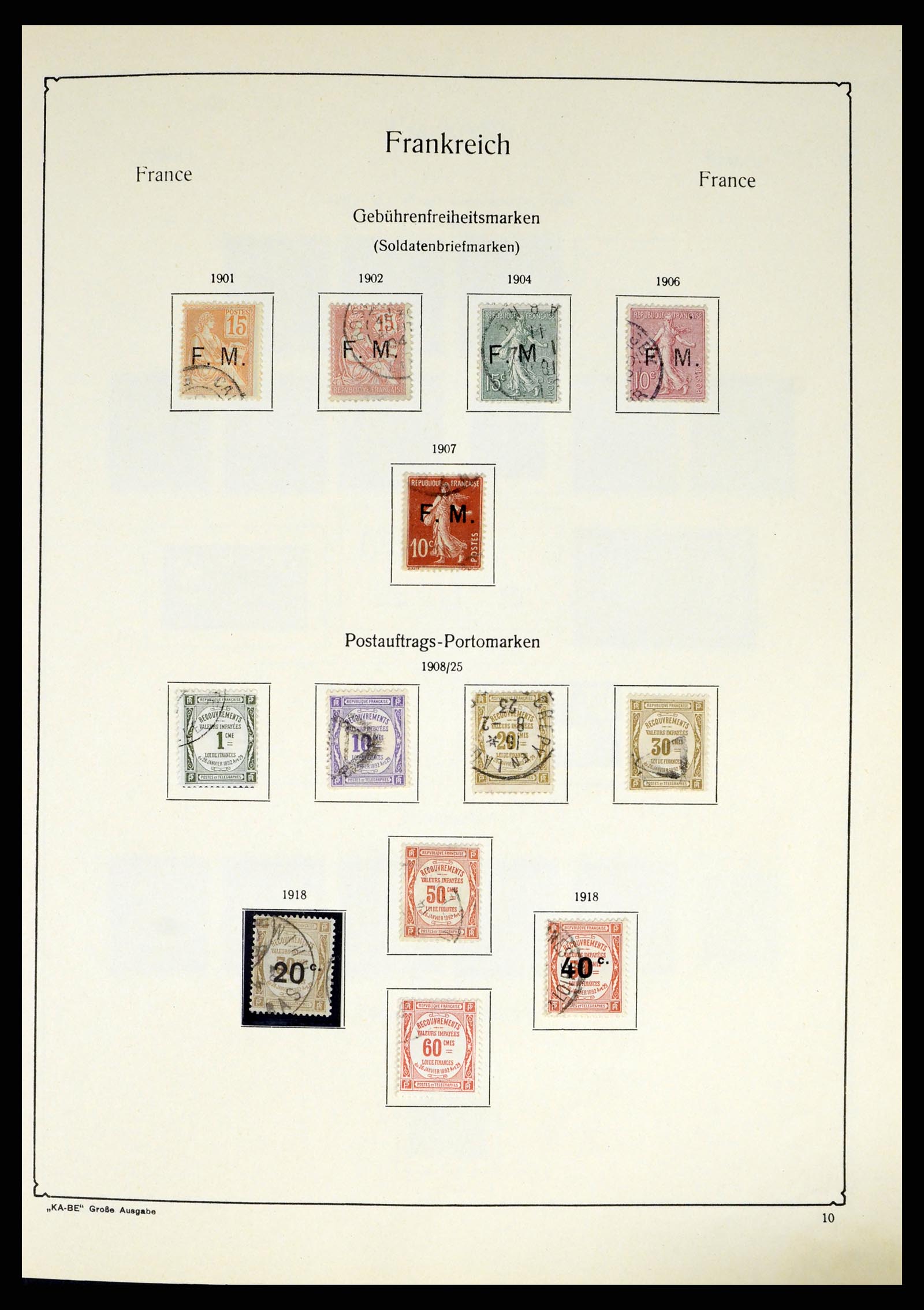 38120 0013 - Postzegelverzameling 38120 Frankrijk 1849-1991.