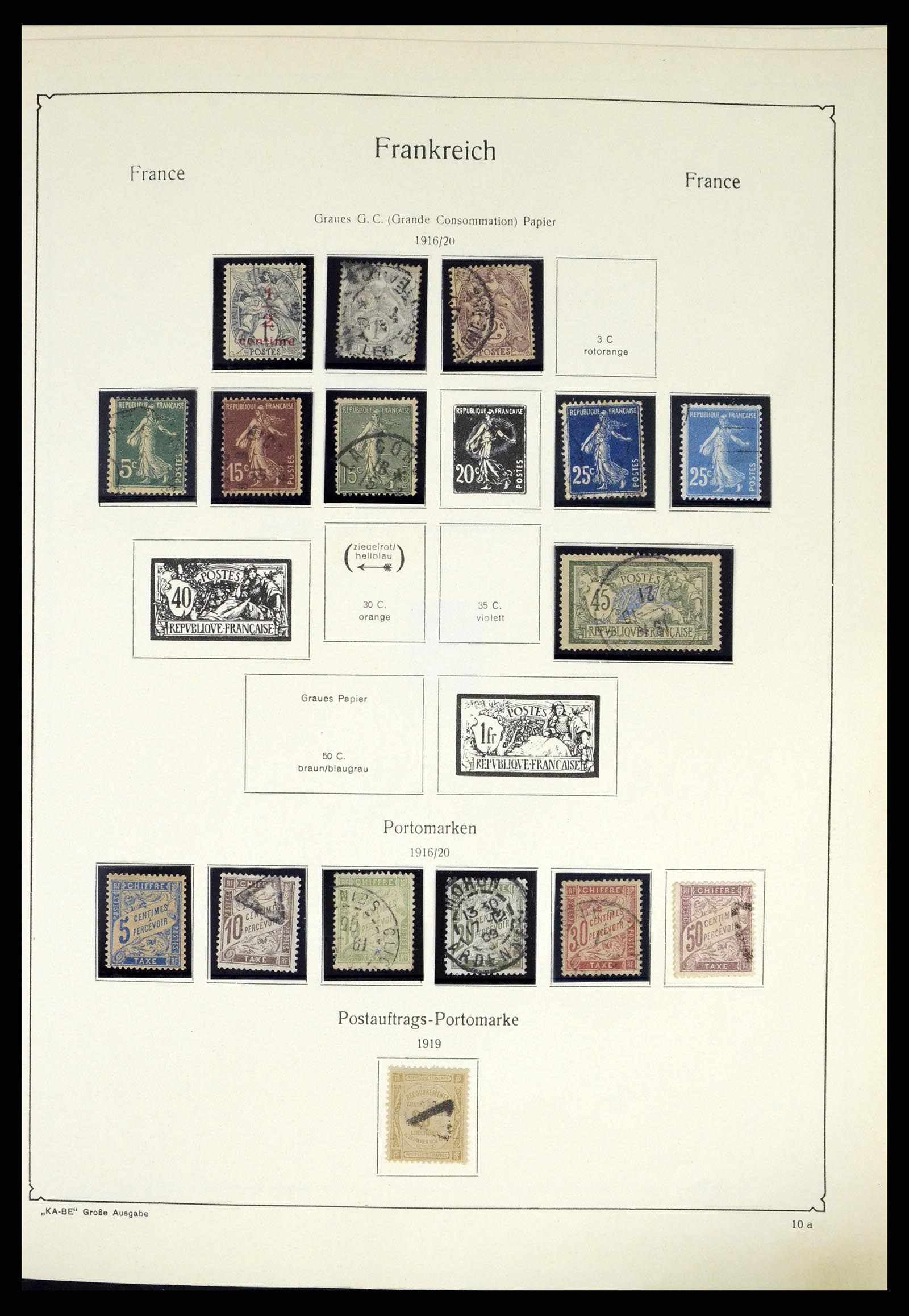 38120 0014 - Postzegelverzameling 38120 Frankrijk 1849-1991.