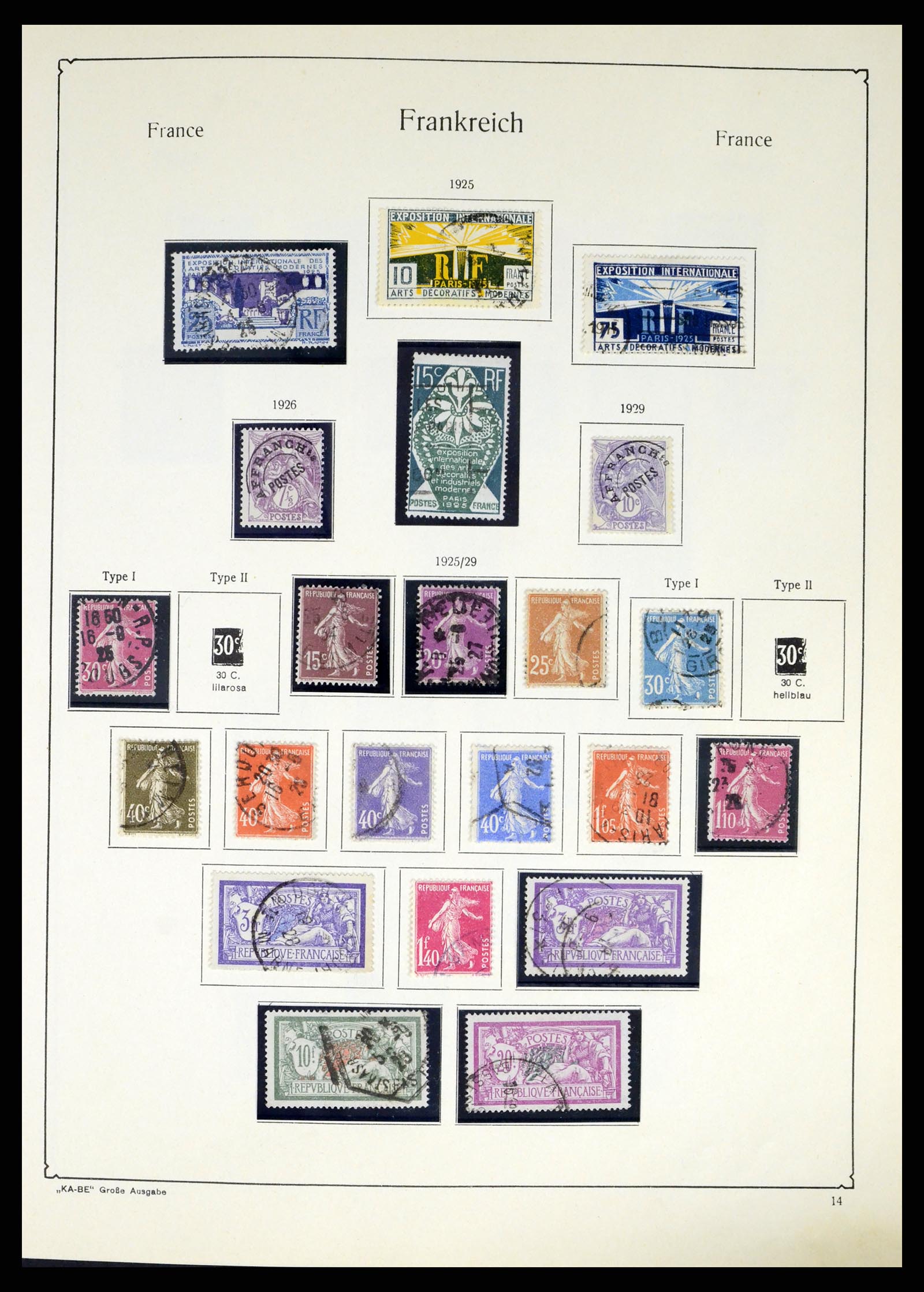 38120 0019 - Postzegelverzameling 38120 Frankrijk 1849-1991.