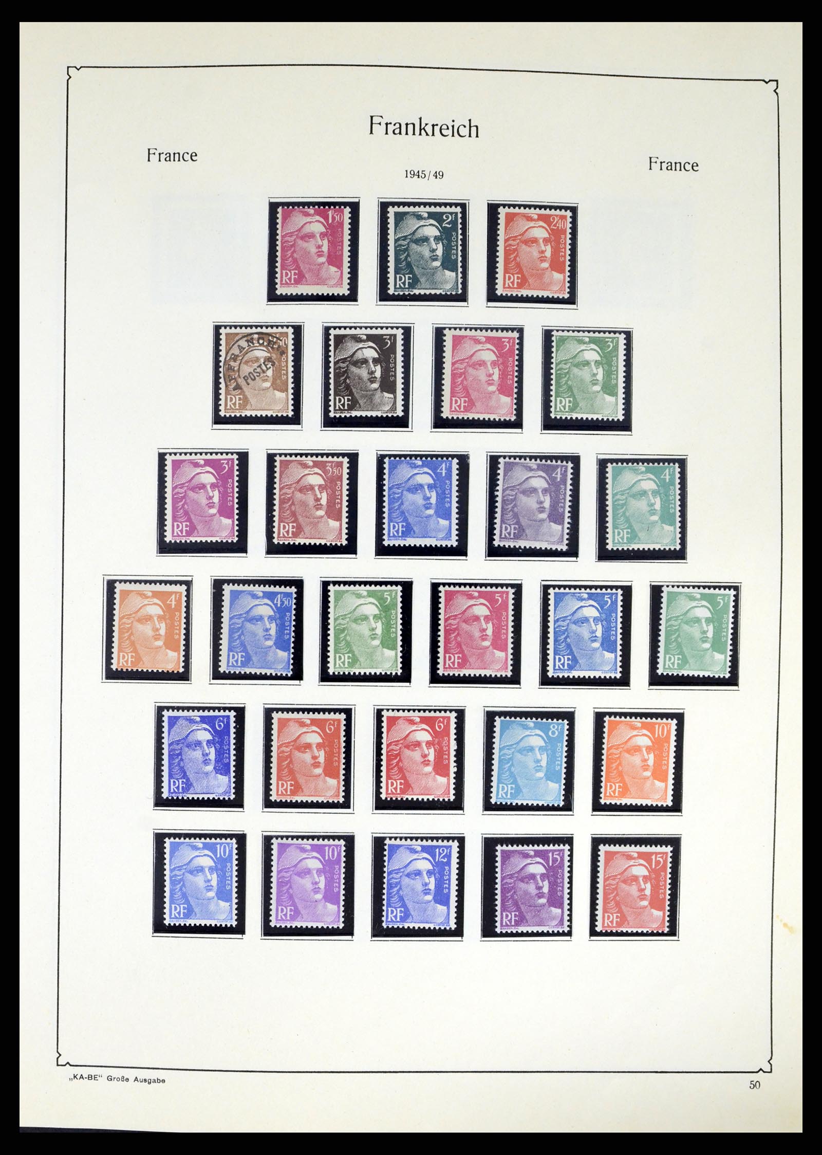 38120 0059 - Stamp collection 38120 France 1849-1991.