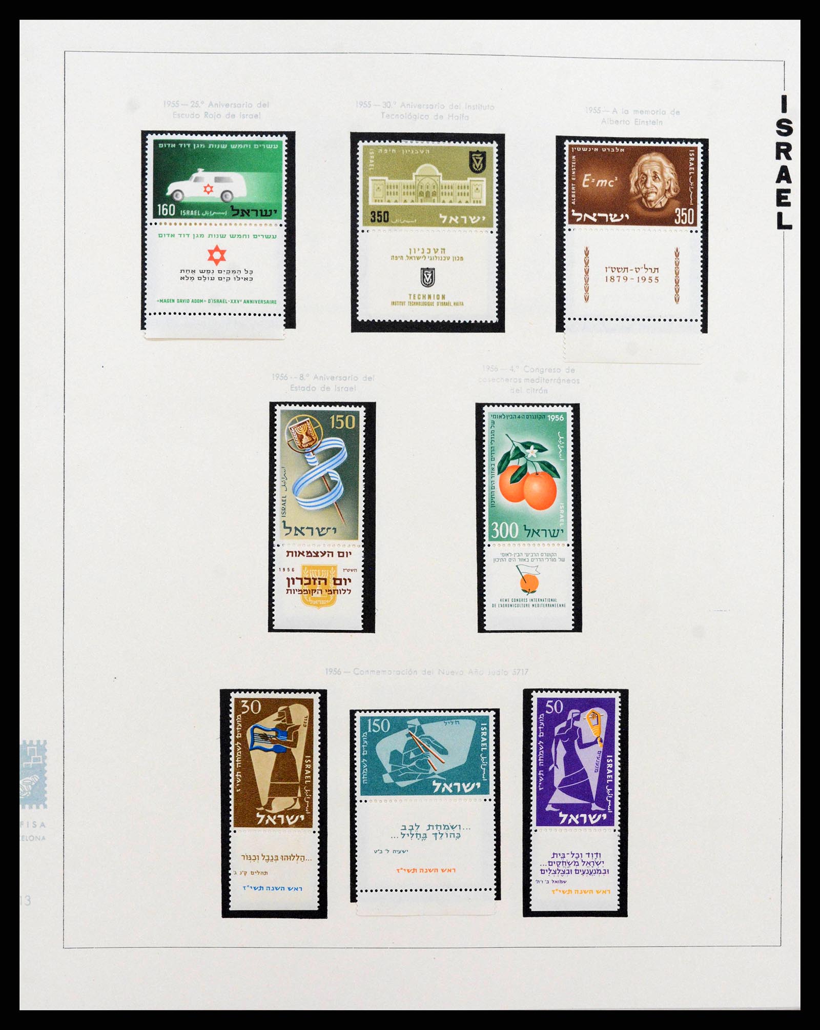 38123 0013 - Postzegelverzameling 38123 Israël 1948-1960.