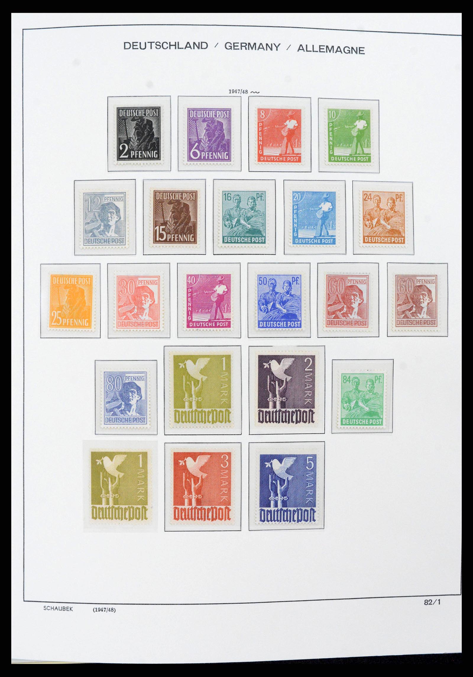 38125 0002 - Postzegelverzameling 38125 Duitsland 1945-1974.