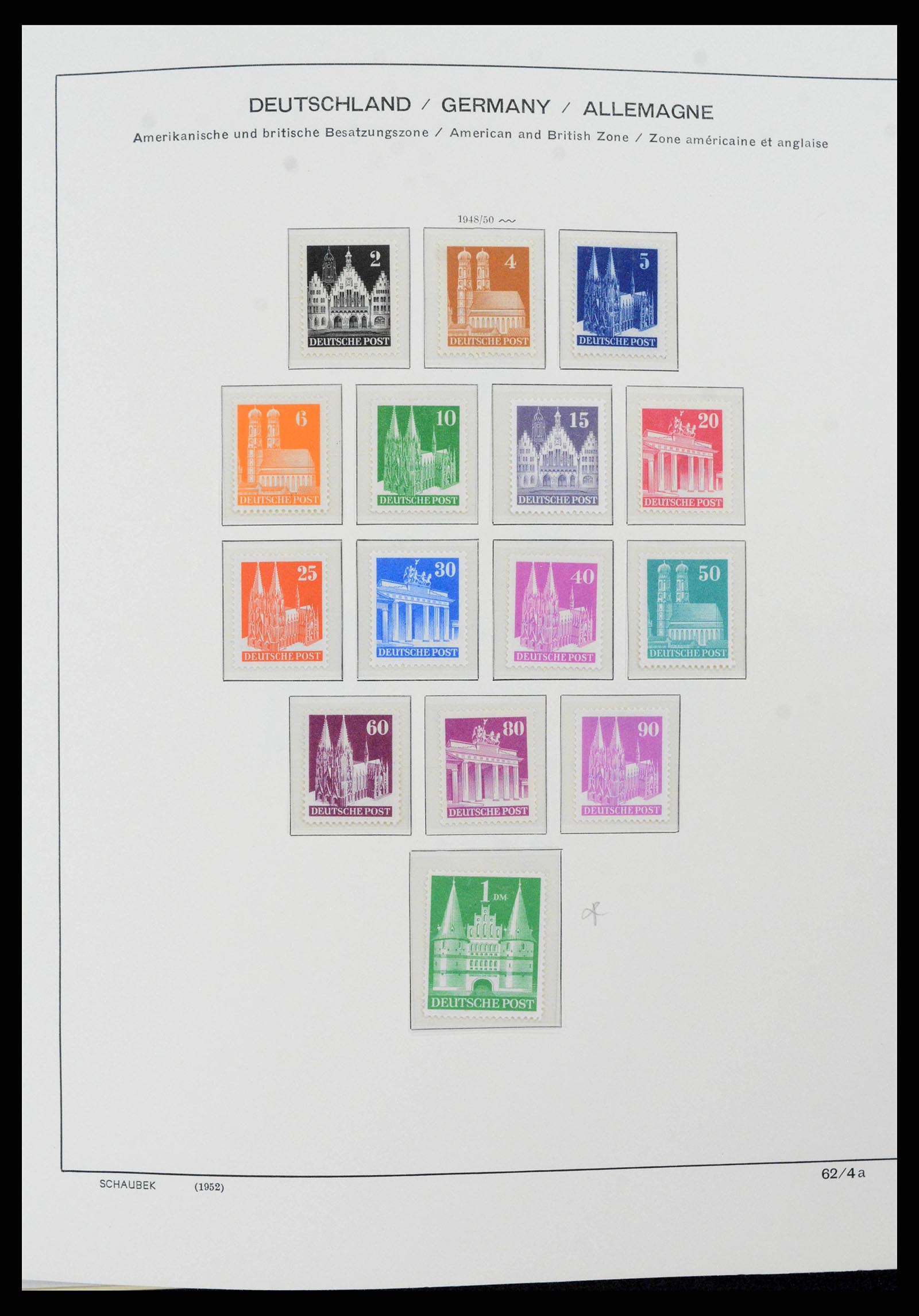 38125 0012 - Stamp collection 38125 Germany 1945-1974.