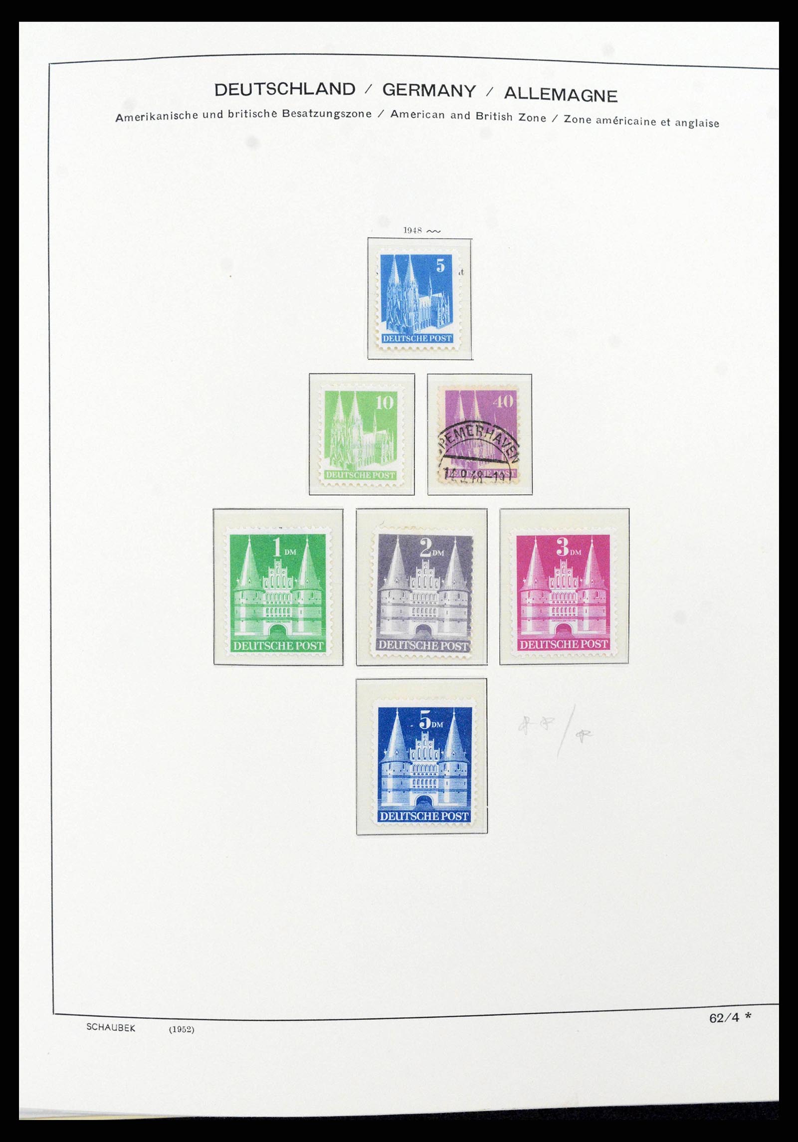 38125 0013 - Postzegelverzameling 38125 Duitsland 1945-1974.