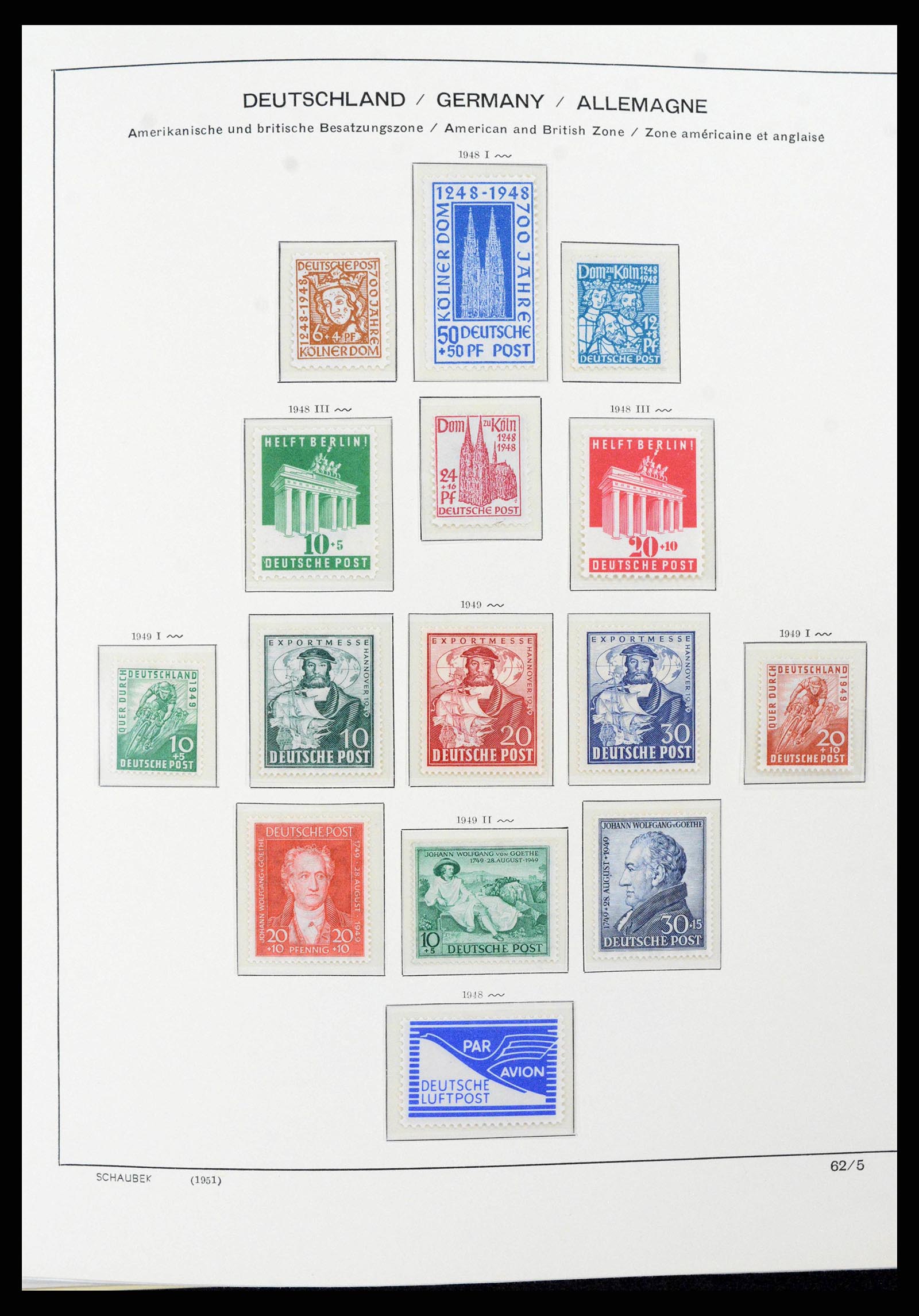 38125 0014 - Postzegelverzameling 38125 Duitsland 1945-1974.