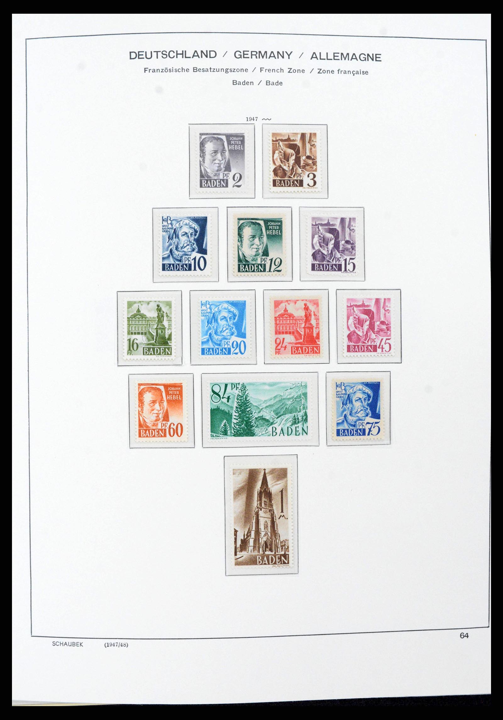 38125 0017 - Stamp collection 38125 Germany 1945-1974.