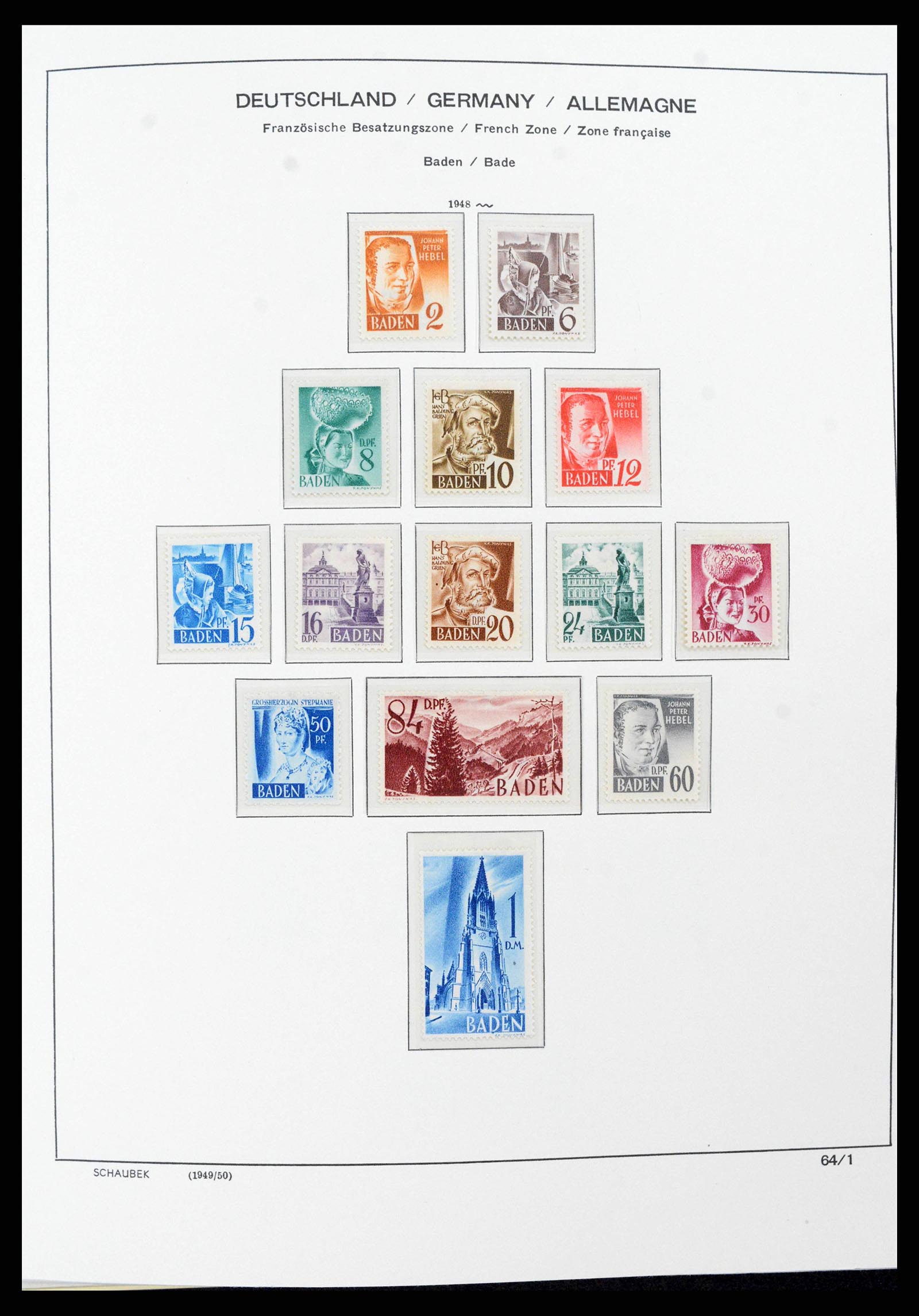 38125 0018 - Stamp collection 38125 Germany 1945-1974.