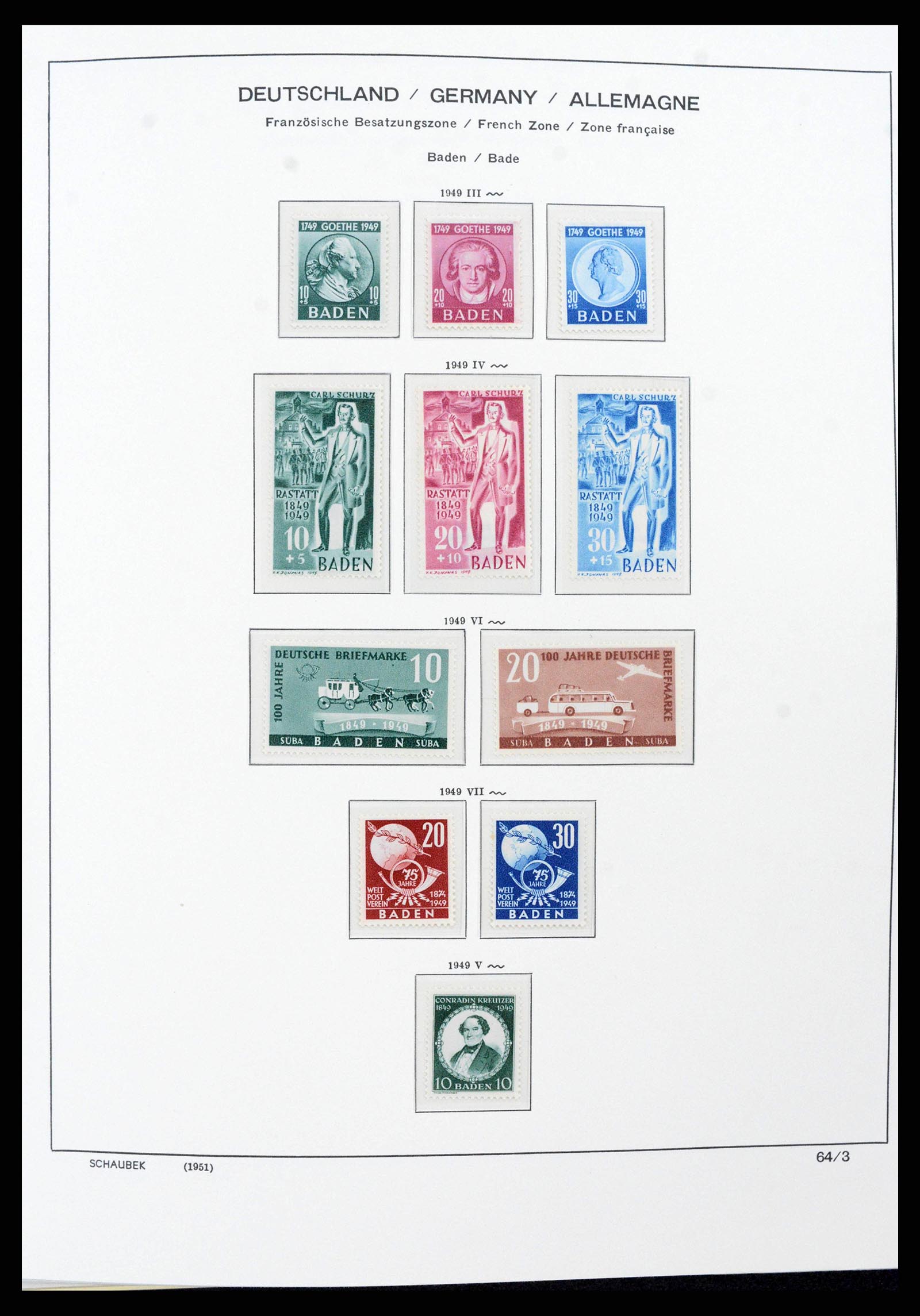 38125 0020 - Stamp collection 38125 Germany 1945-1974.