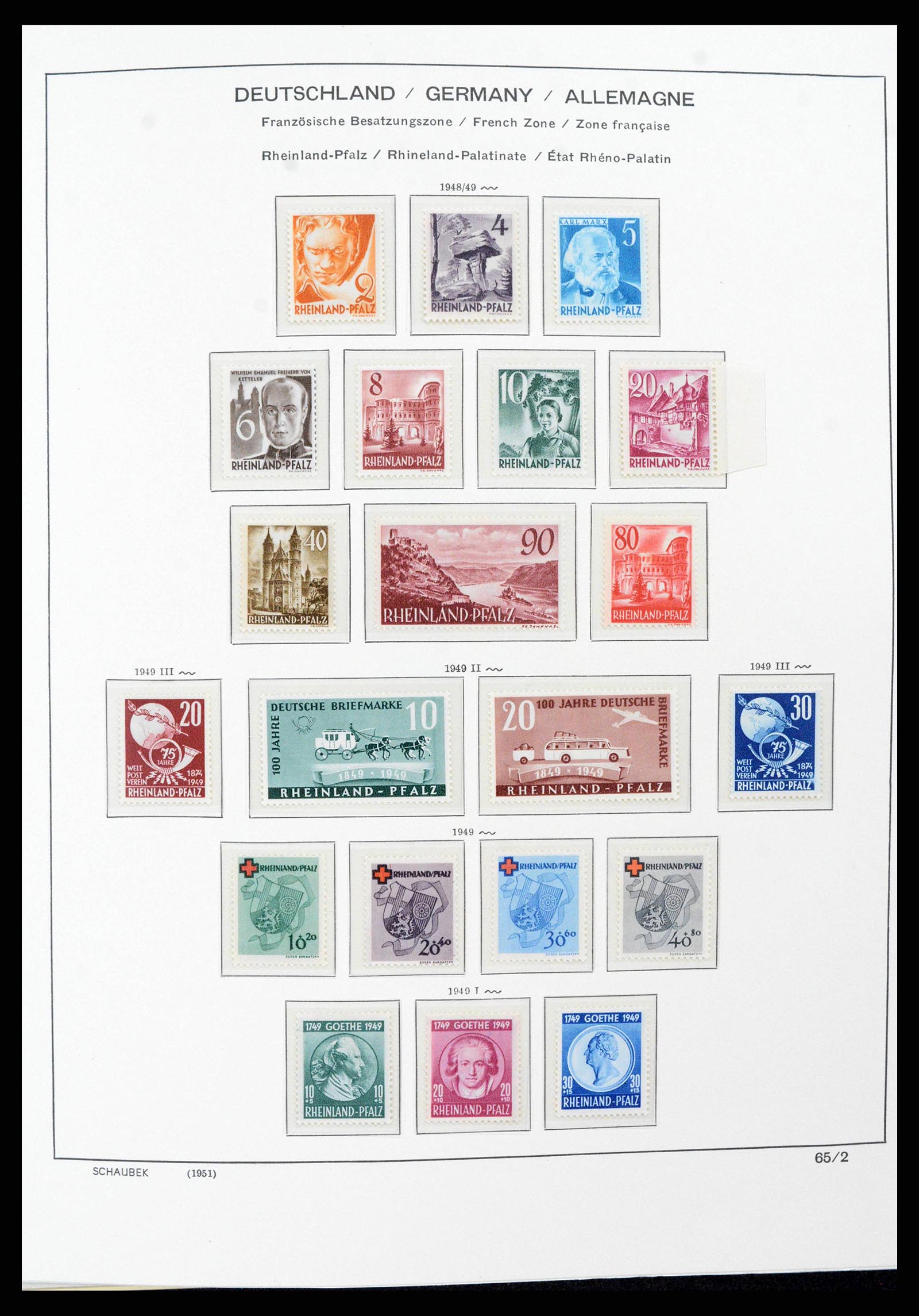 38125 0025 - Stamp collection 38125 Germany 1945-1974.