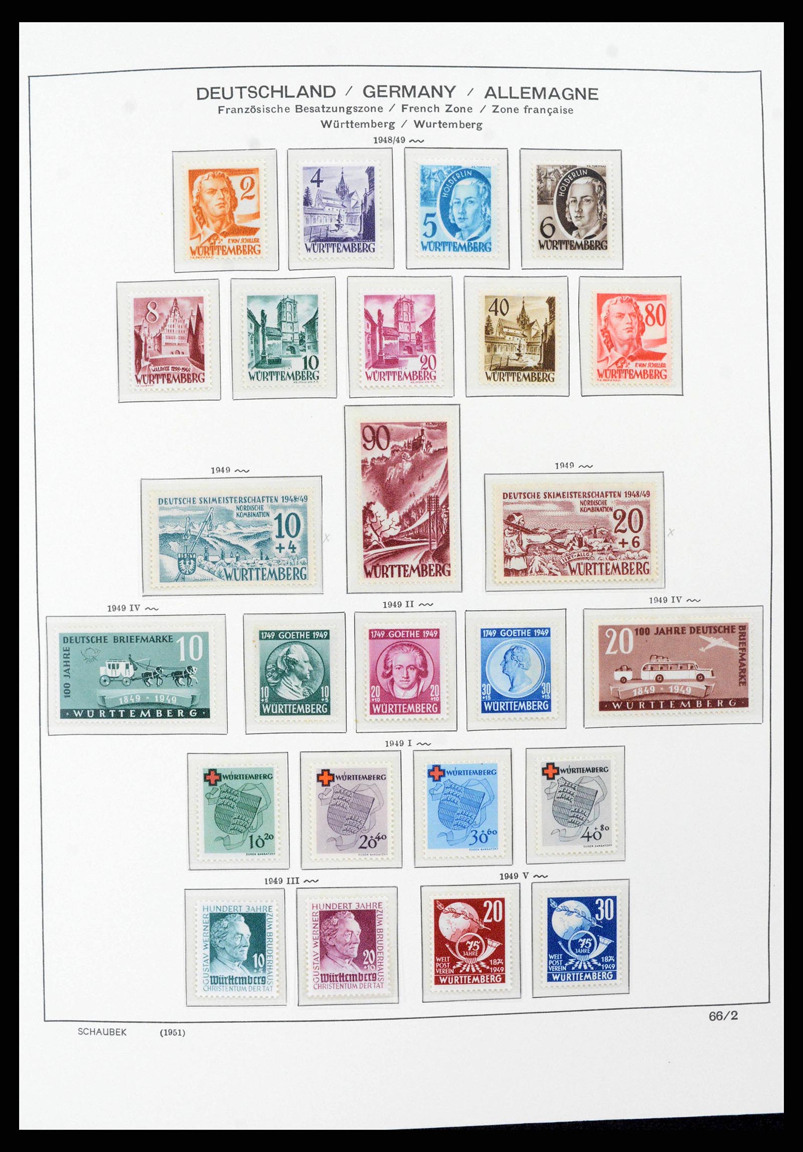 38125 0029 - Stamp collection 38125 Germany 1945-1974.