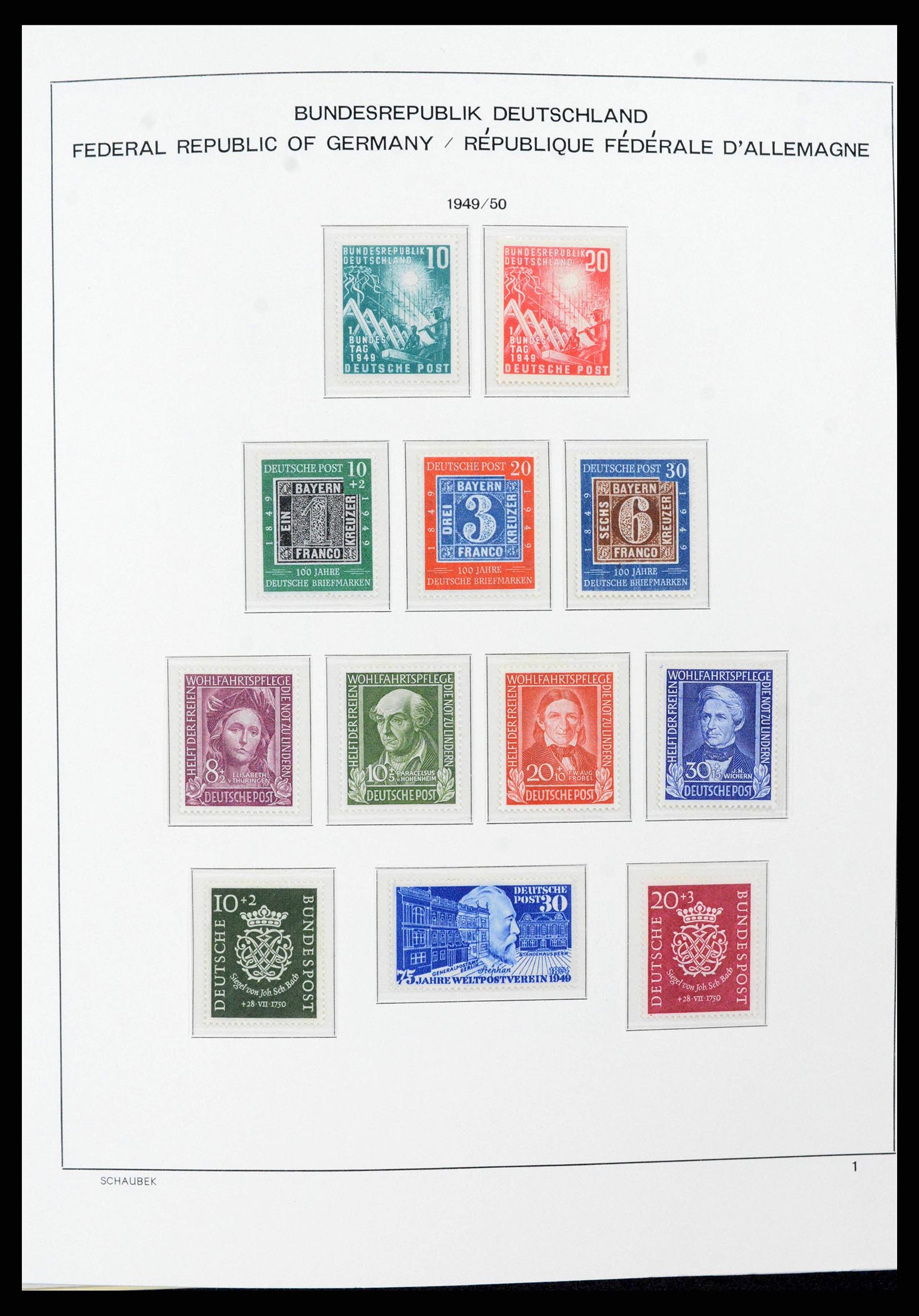 38125 0031 - Stamp collection 38125 Germany 1945-1974.