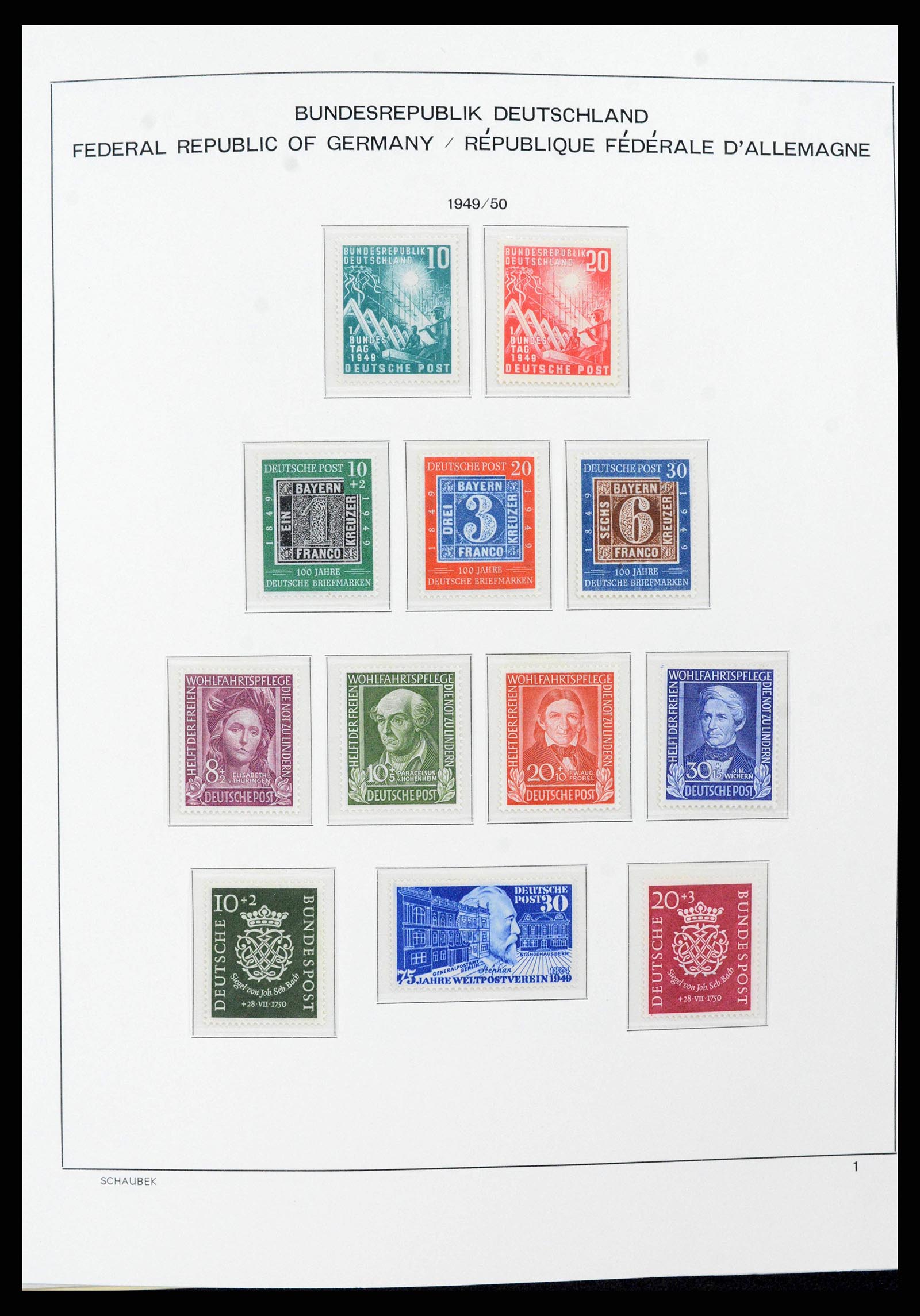 38125 0031 - Postzegelverzameling 38125 Duitsland 1945-1974.