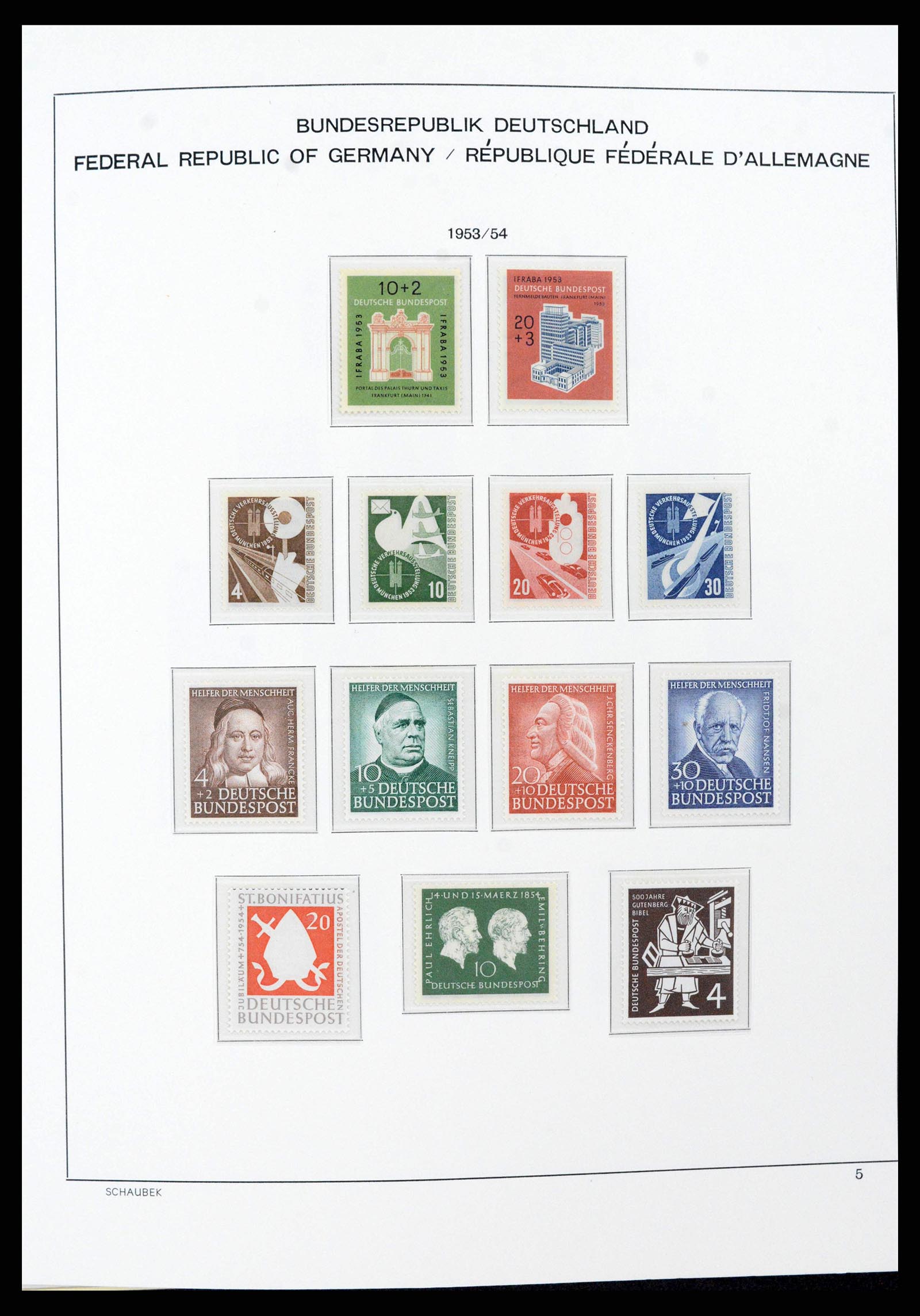 38125 0035 - Stamp collection 38125 Germany 1945-1974.