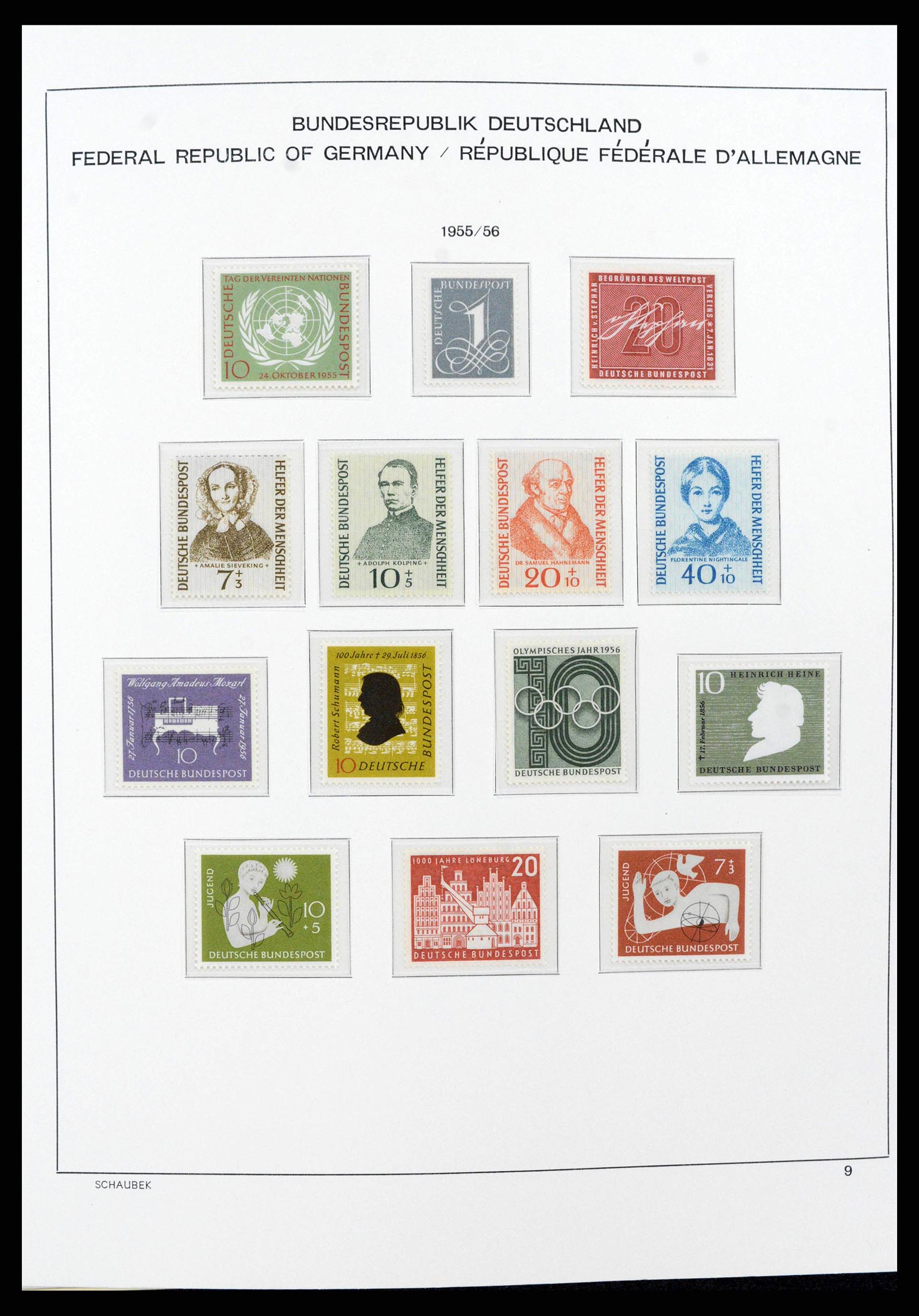 38125 0039 - Stamp collection 38125 Germany 1945-1974.