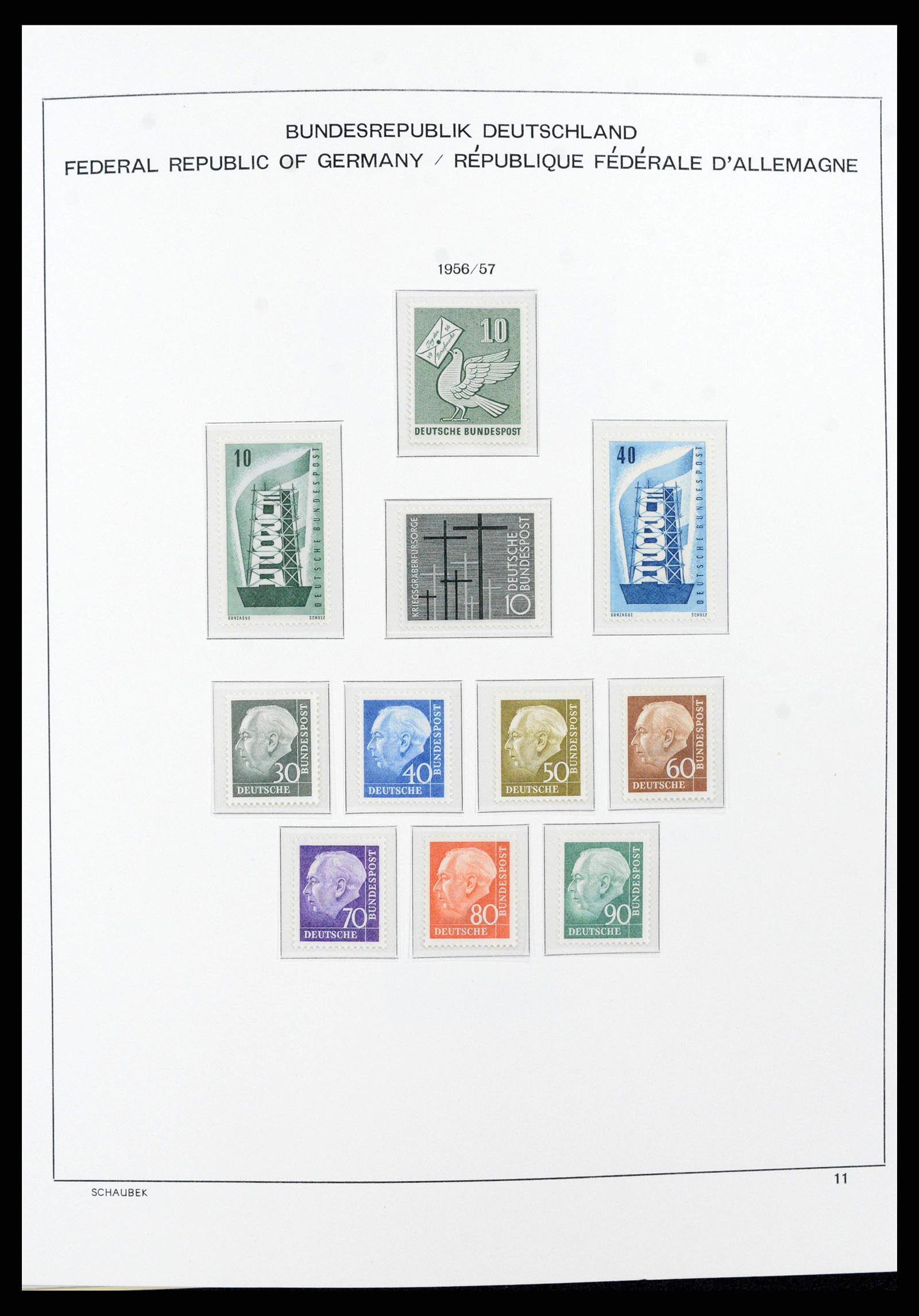 38125 0041 - Postzegelverzameling 38125 Duitsland 1945-1974.