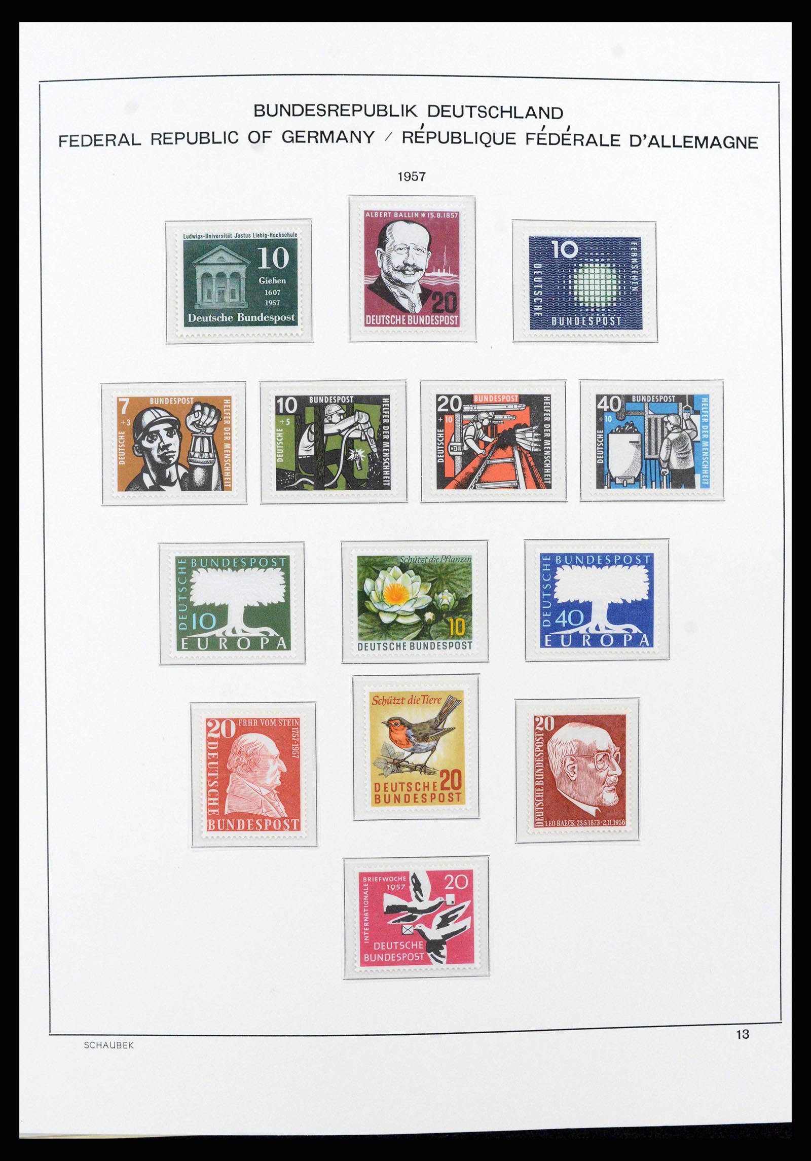 38125 0043 - Stamp collection 38125 Germany 1945-1974.