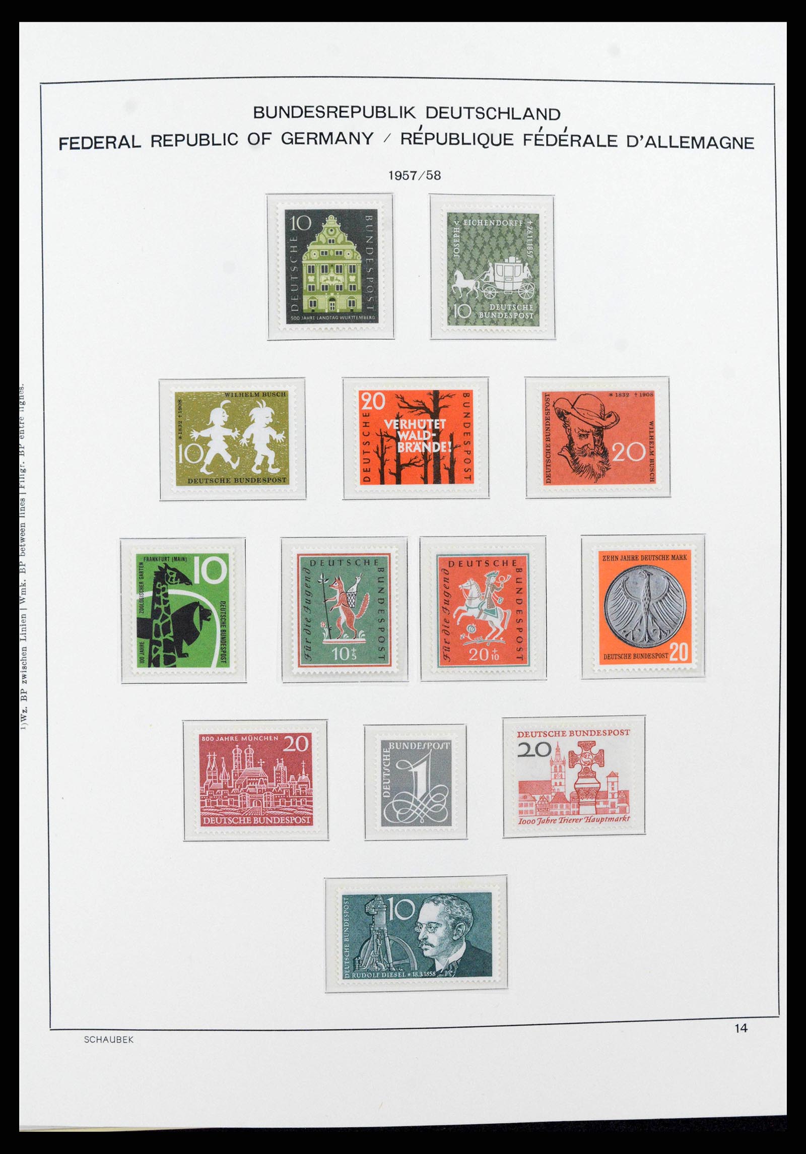 38125 0044 - Stamp collection 38125 Germany 1945-1974.