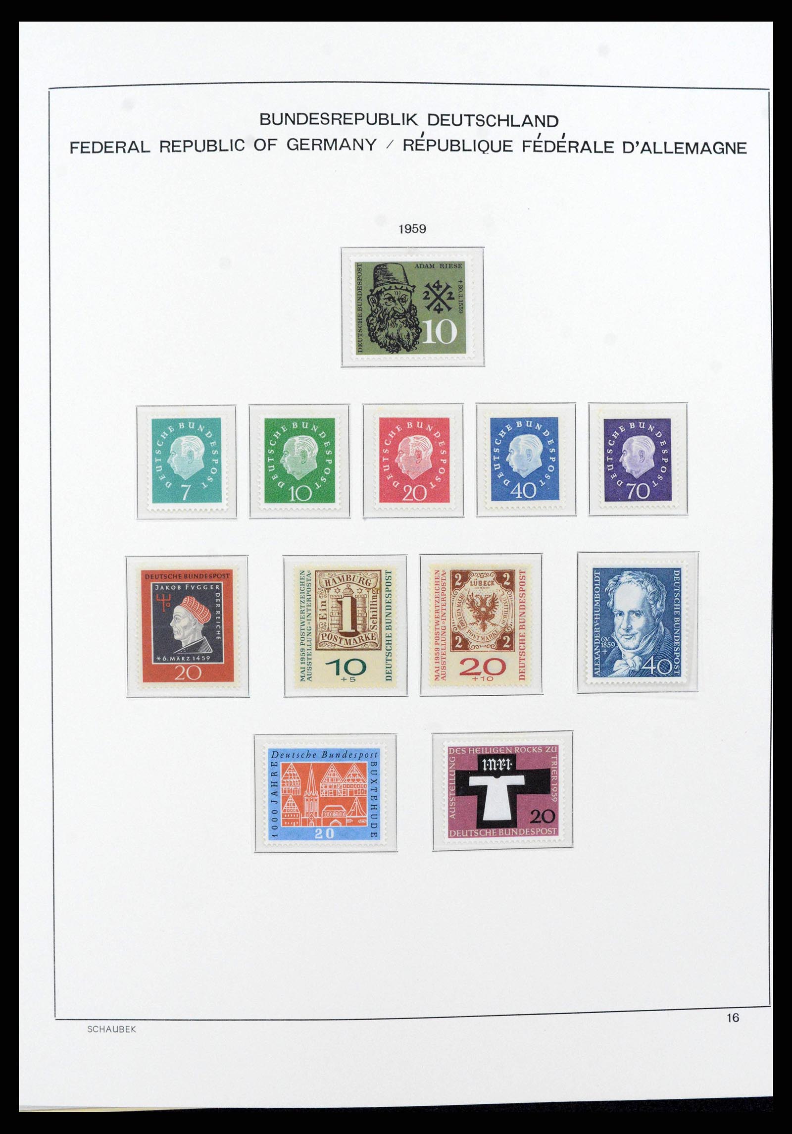 38125 0046 - Postzegelverzameling 38125 Duitsland 1945-1974.
