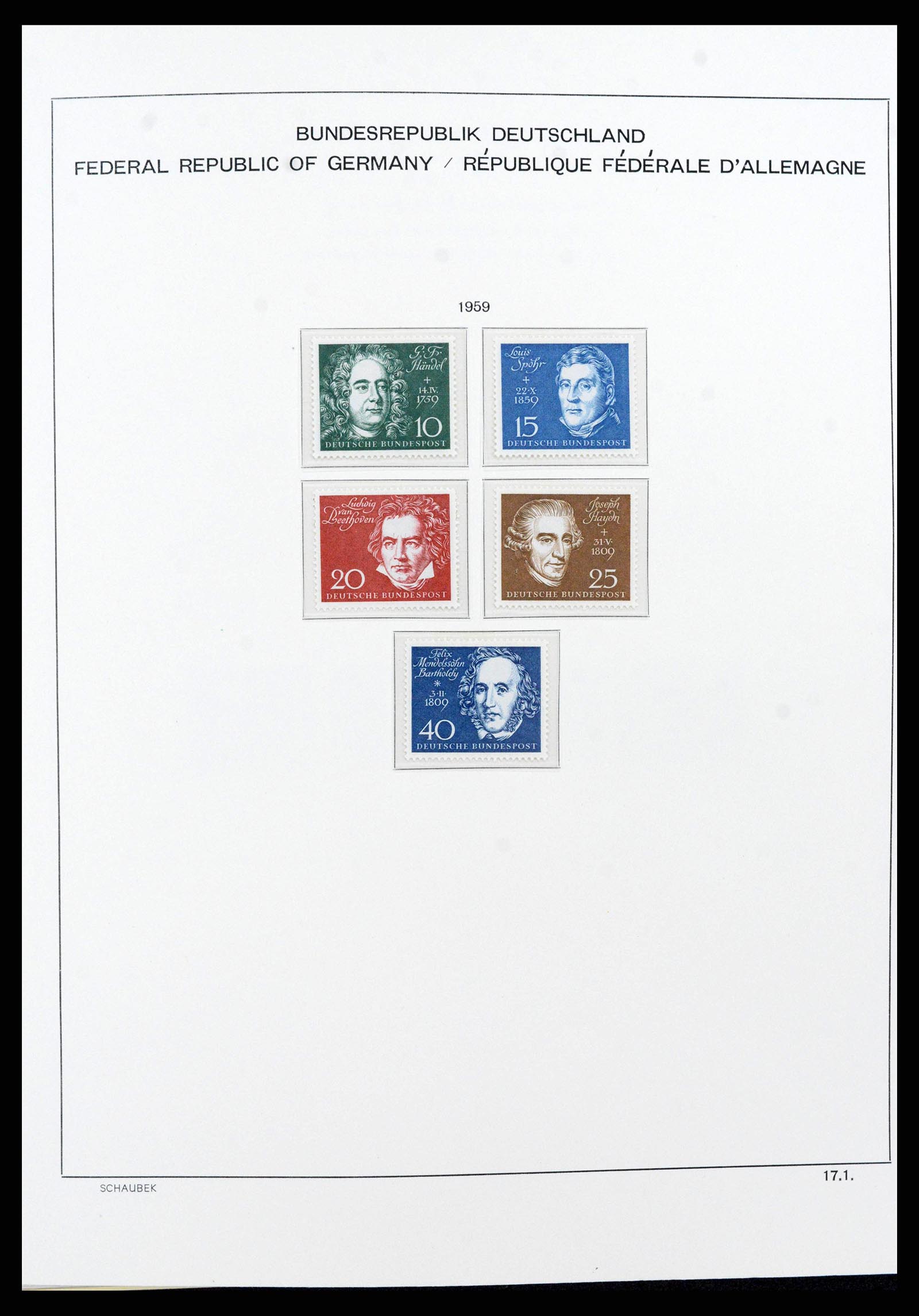 38125 0048 - Stamp collection 38125 Germany 1945-1974.