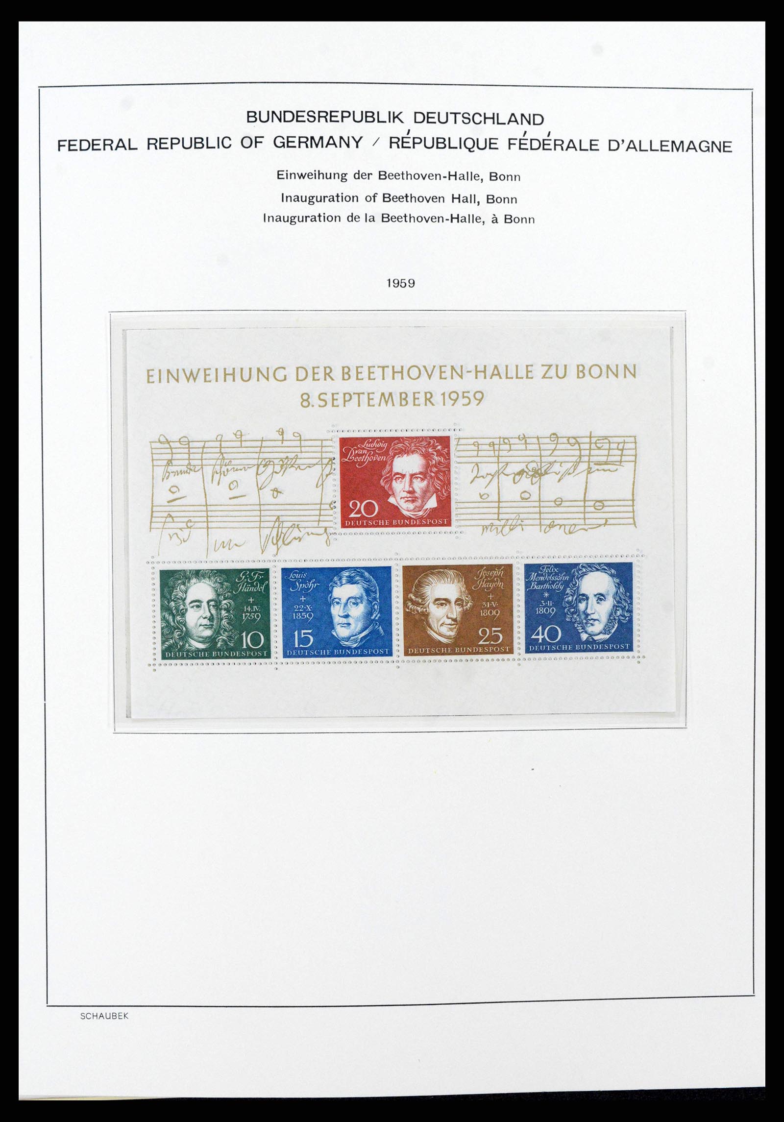 38125 0049 - Postzegelverzameling 38125 Duitsland 1945-1974.