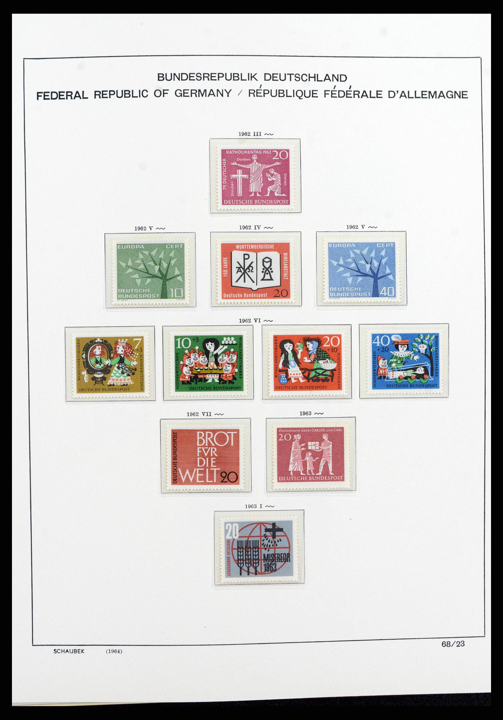 38125 0057 - Stamp collection 38125 Germany 1945-1974.