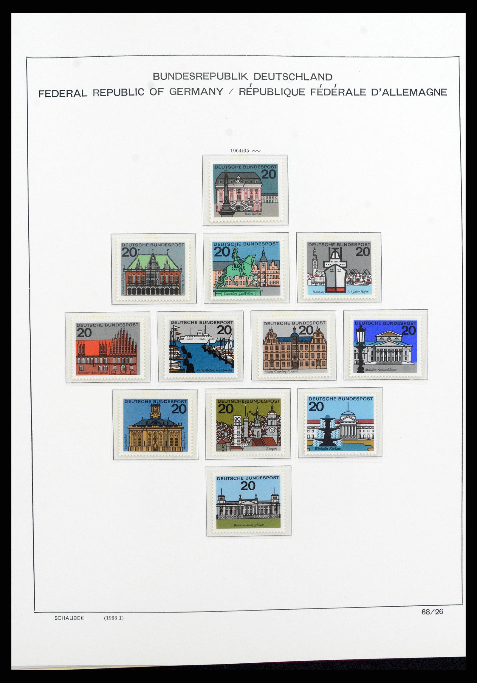 38125 0060 - Postzegelverzameling 38125 Duitsland 1945-1974.