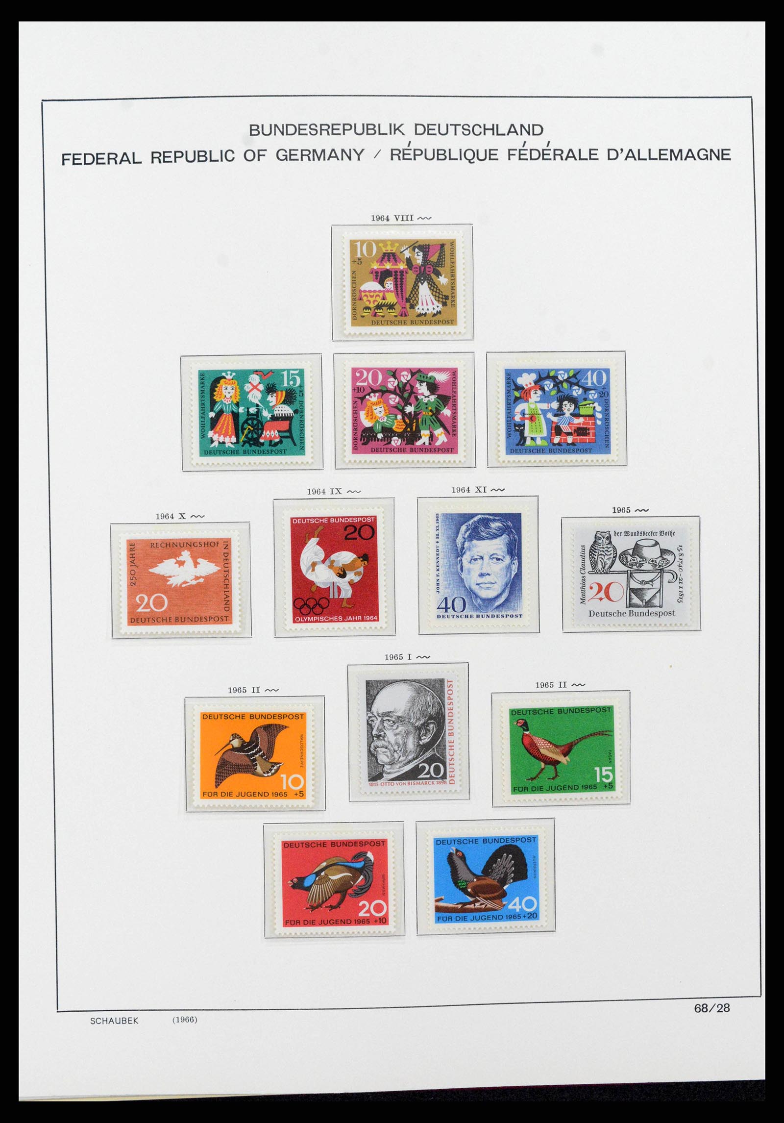 38125 0064 - Postzegelverzameling 38125 Duitsland 1945-1974.