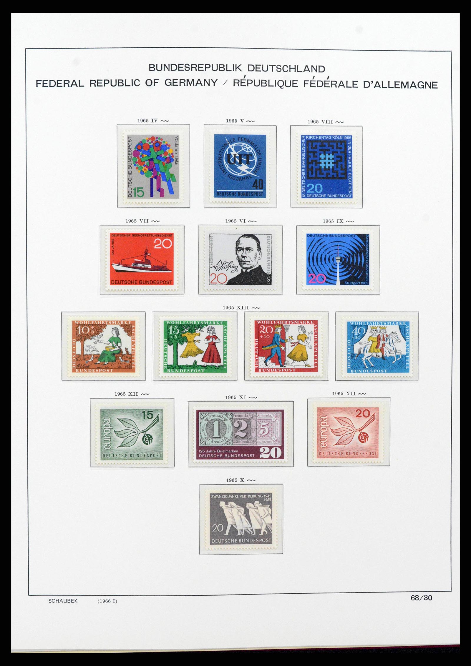 38125 0066 - Postzegelverzameling 38125 Duitsland 1945-1974.
