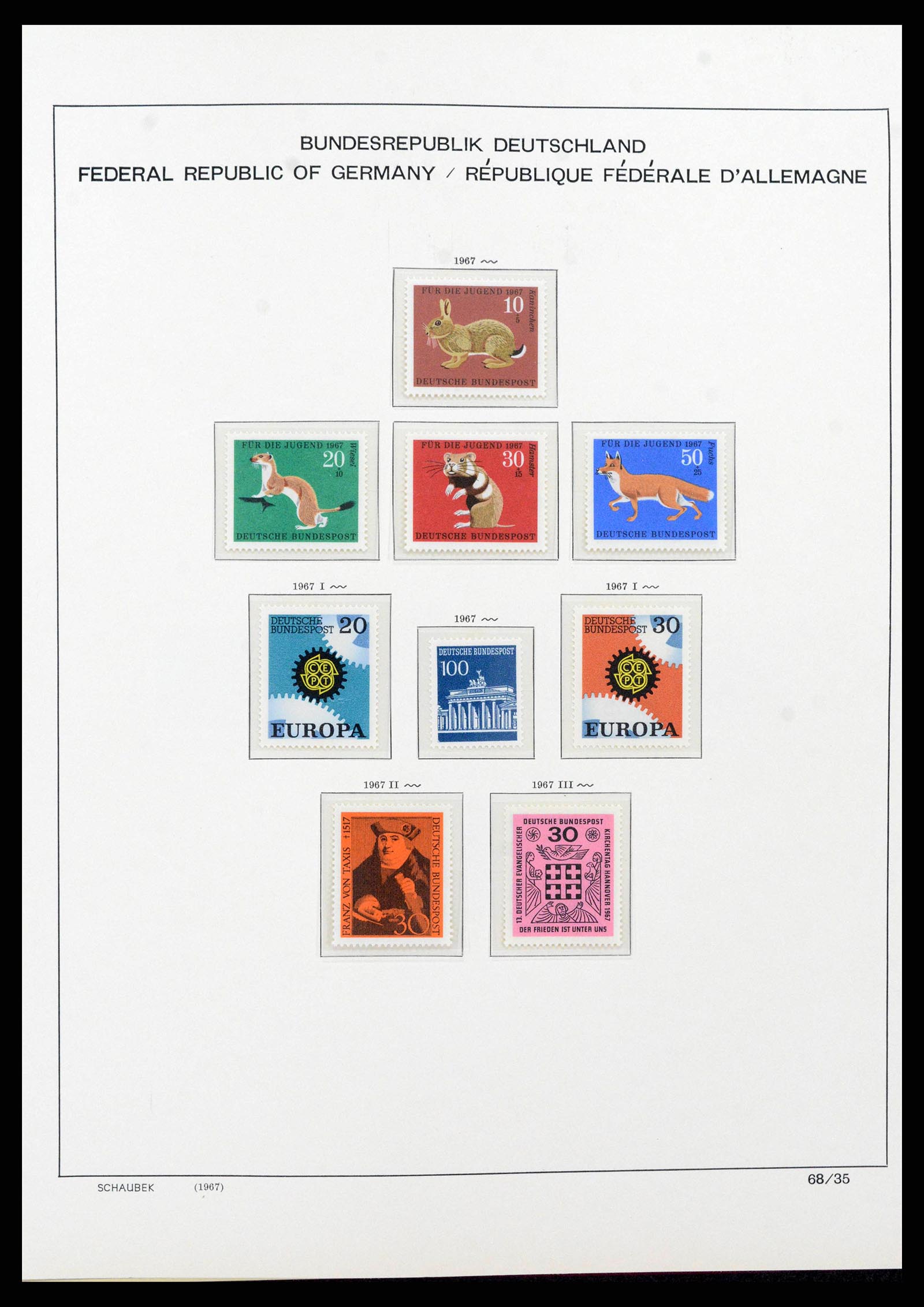 38125 0070 - Postzegelverzameling 38125 Duitsland 1945-1974.