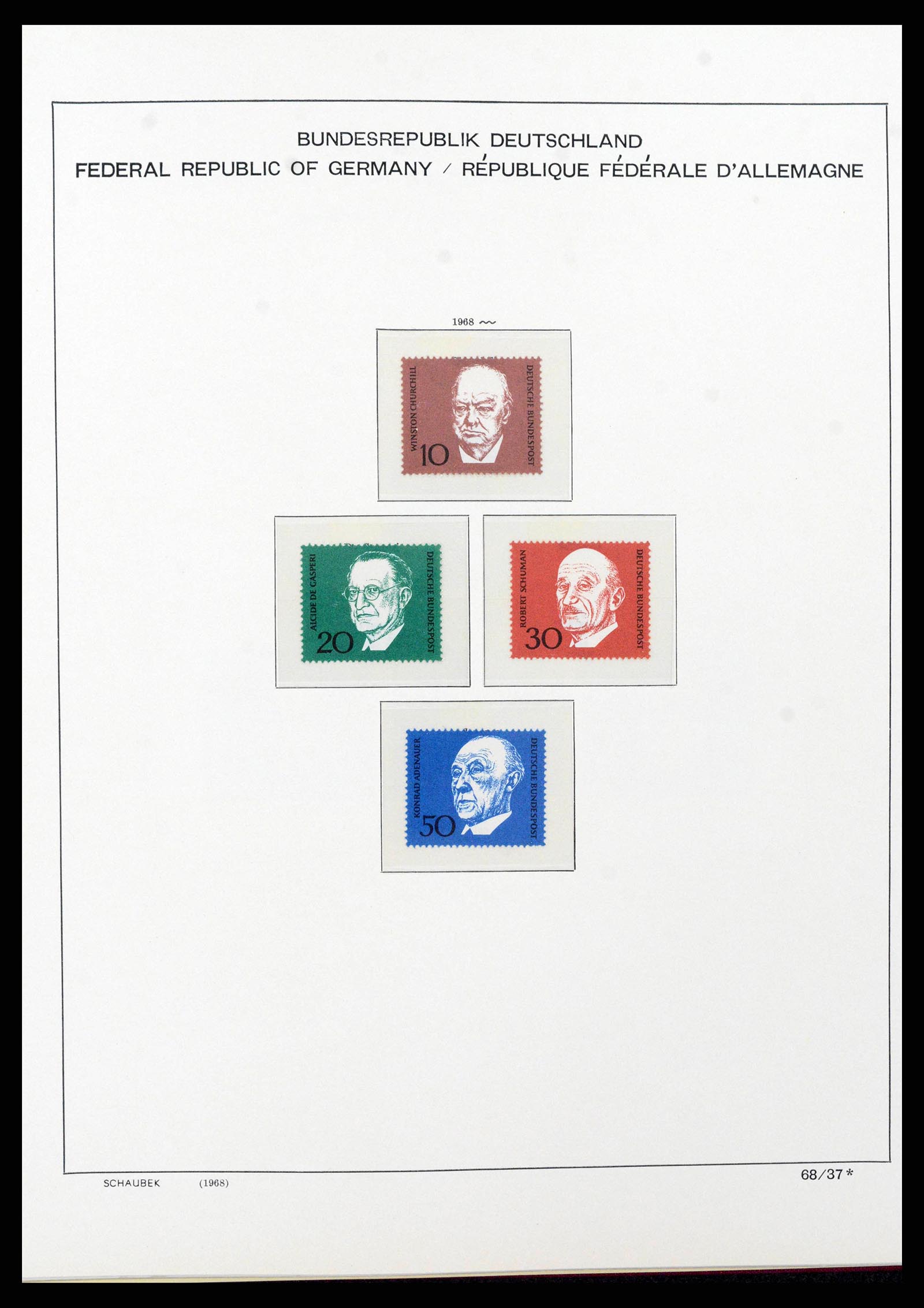 38125 0073 - Postzegelverzameling 38125 Duitsland 1945-1974.