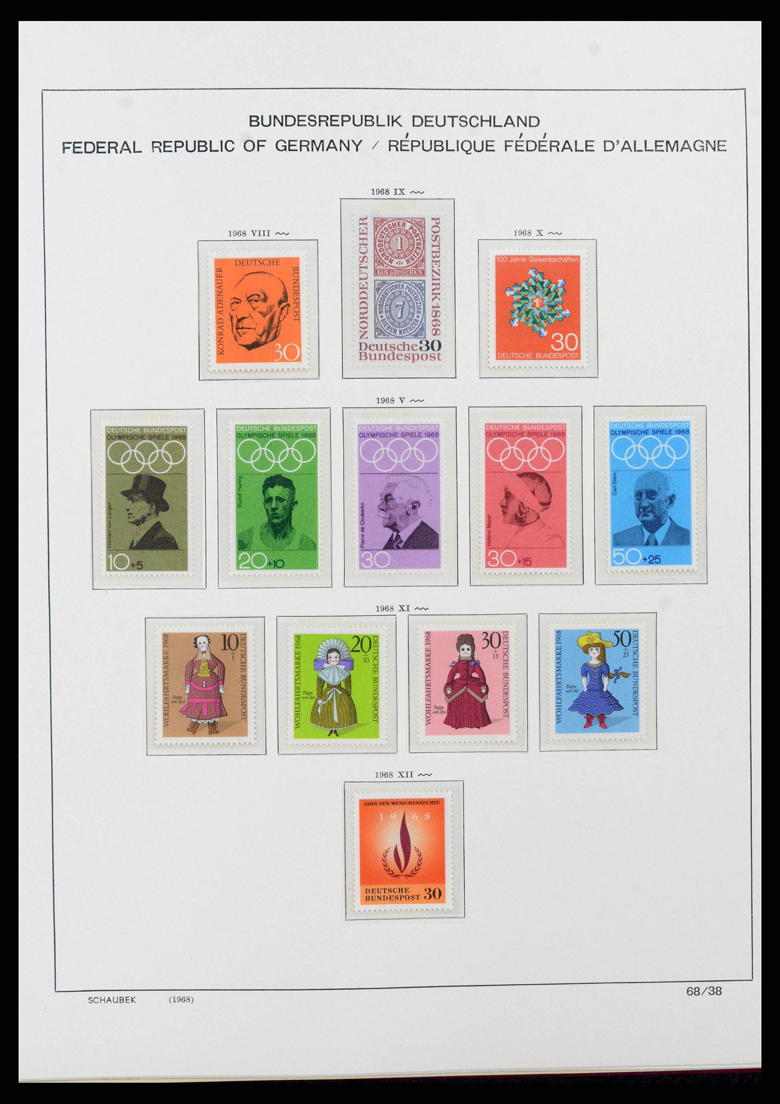 38125 0075 - Postzegelverzameling 38125 Duitsland 1945-1974.