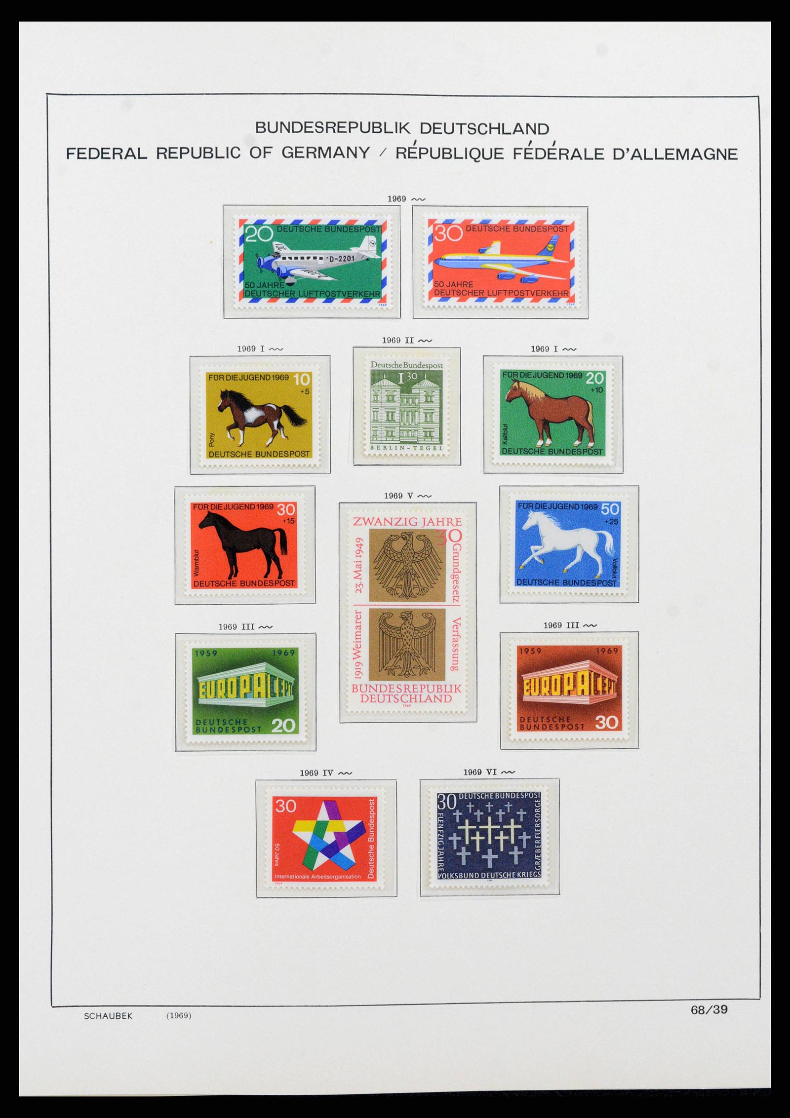 38125 0076 - Postzegelverzameling 38125 Duitsland 1945-1974.