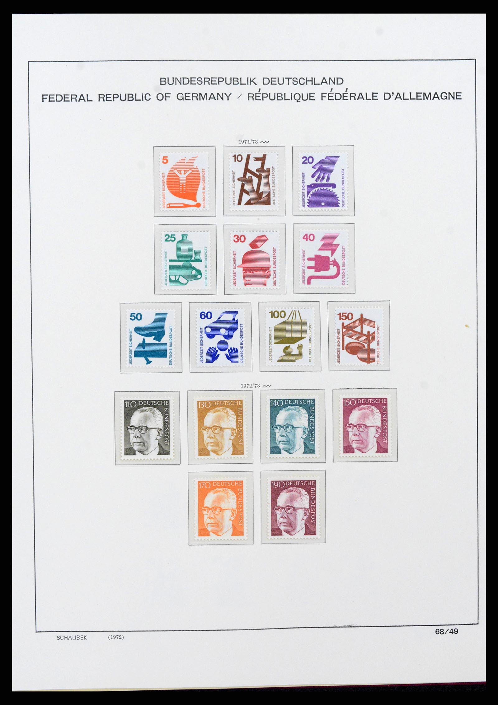 38125 0090 - Postzegelverzameling 38125 Duitsland 1945-1974.
