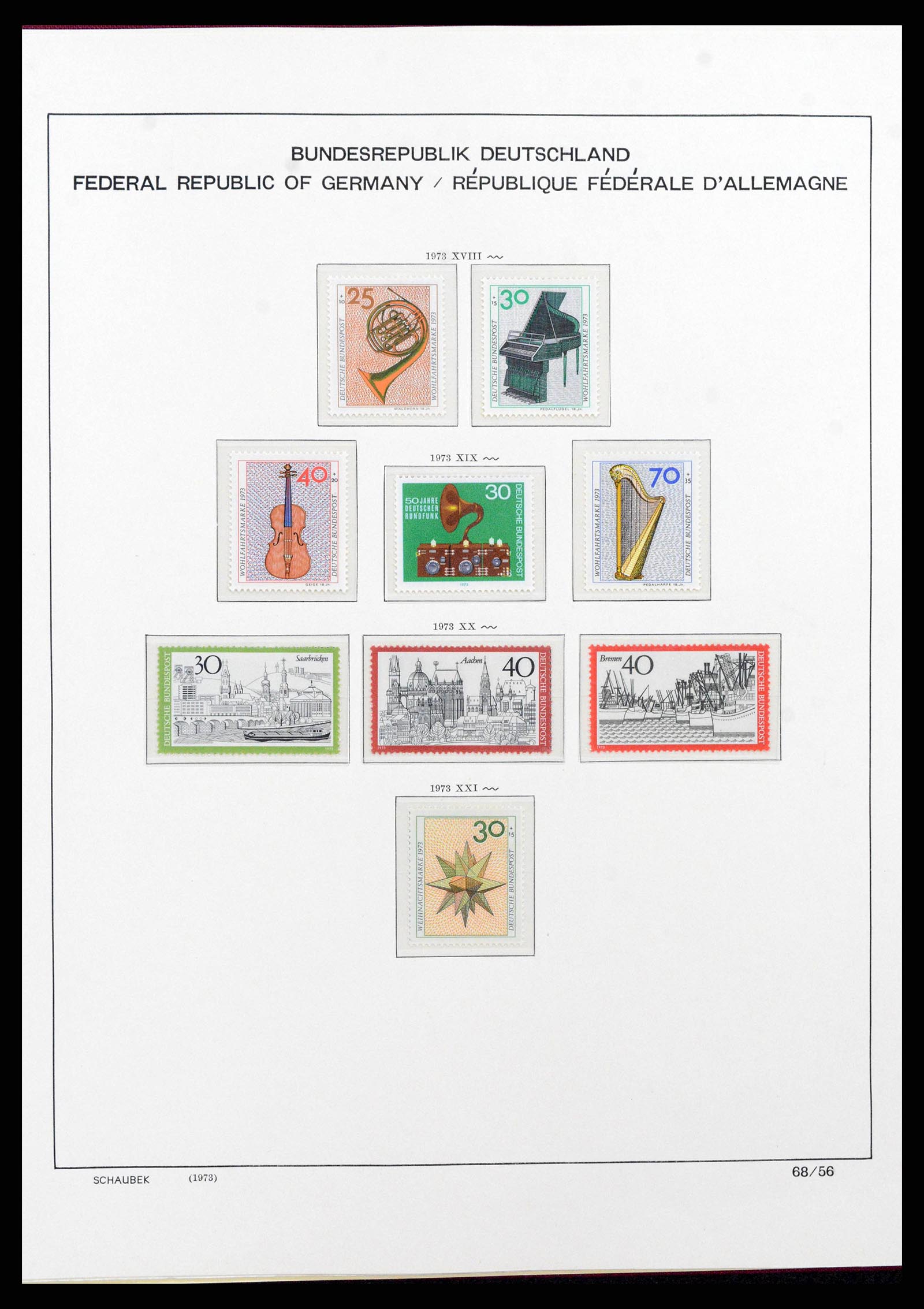 38125 0102 - Stamp collection 38125 Germany 1945-1974.