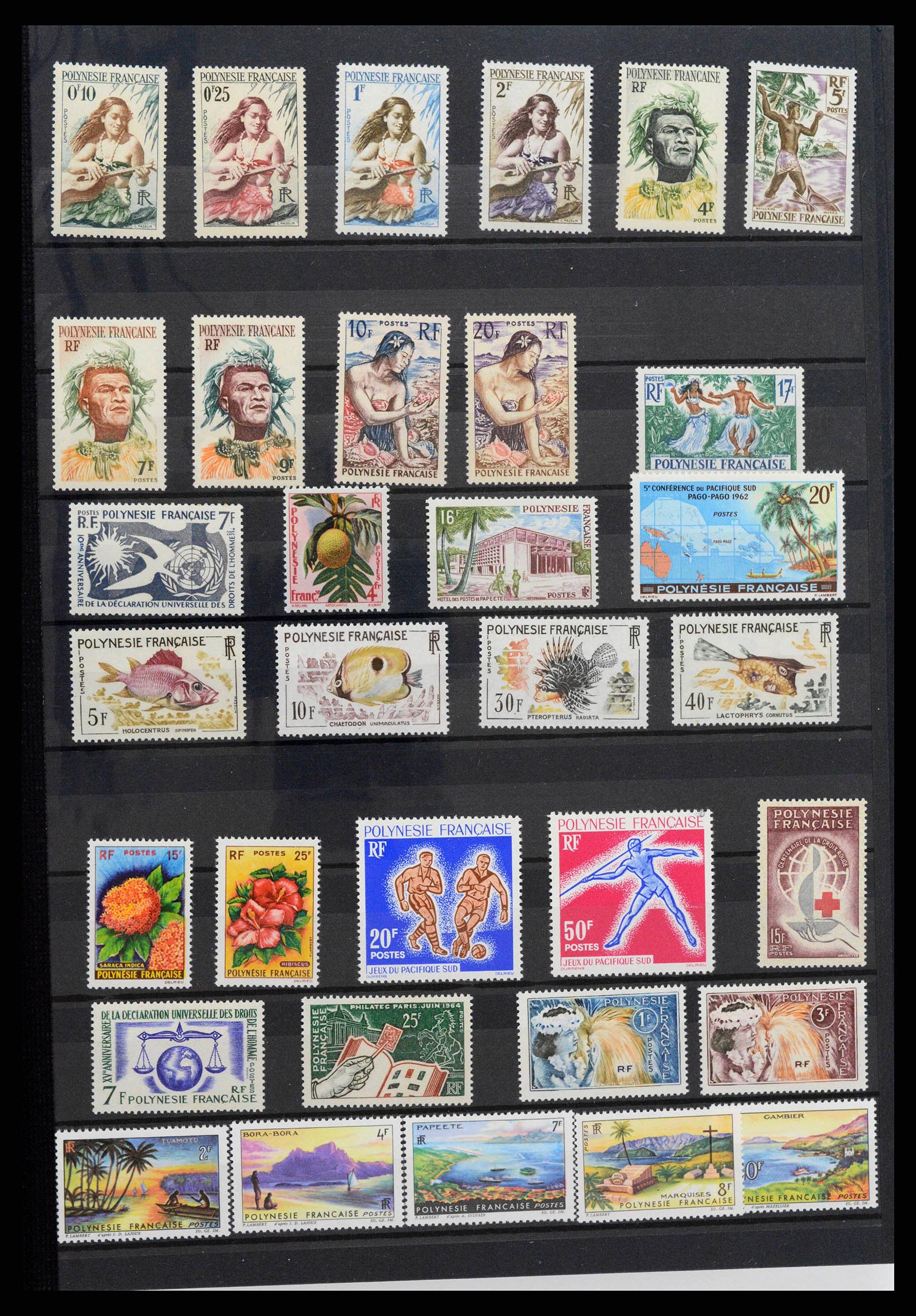 38127 0001 - Stamp collection 38127 French Polynesia 1958-2007.