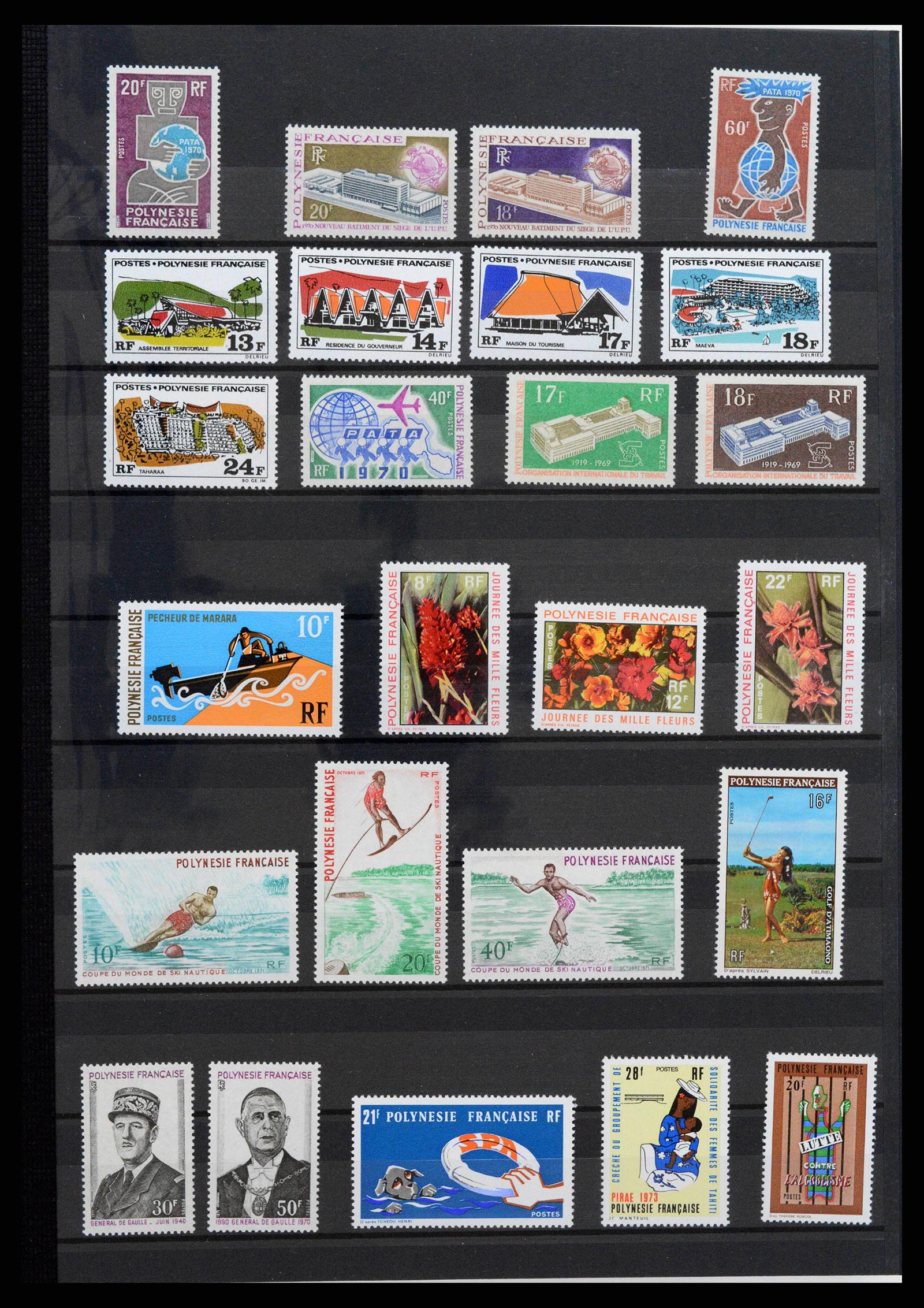 38127 0003 - Stamp collection 38127 French Polynesia 1958-2007.