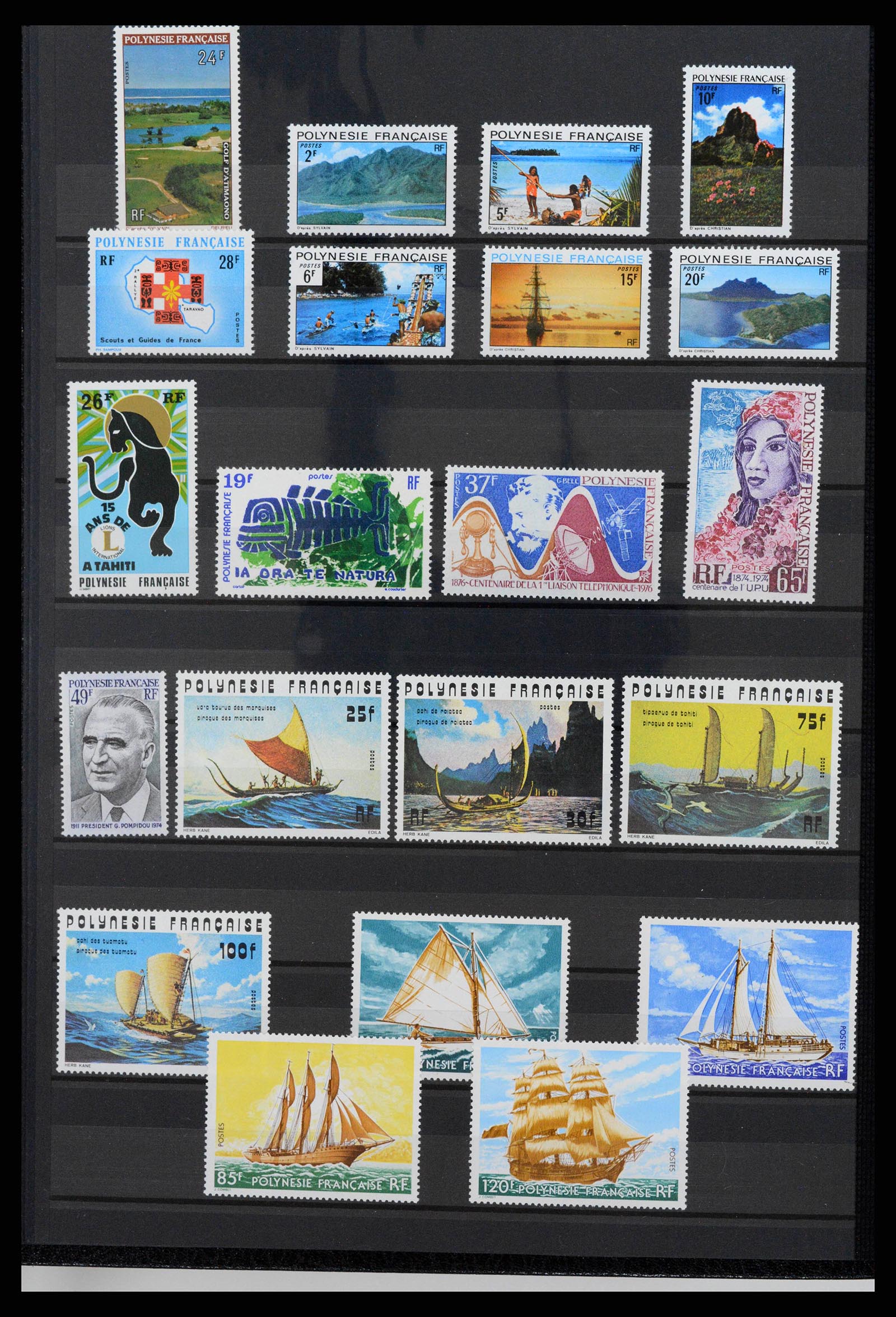 38127 0004 - Stamp collection 38127 French Polynesia 1958-2007.