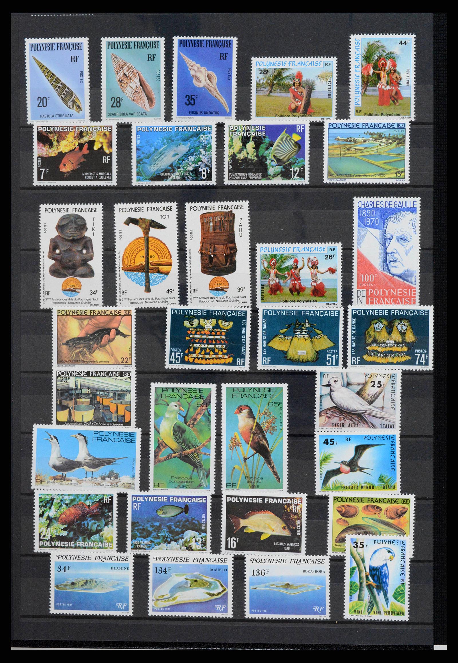 38127 0006 - Stamp collection 38127 French Polynesia 1958-2007.