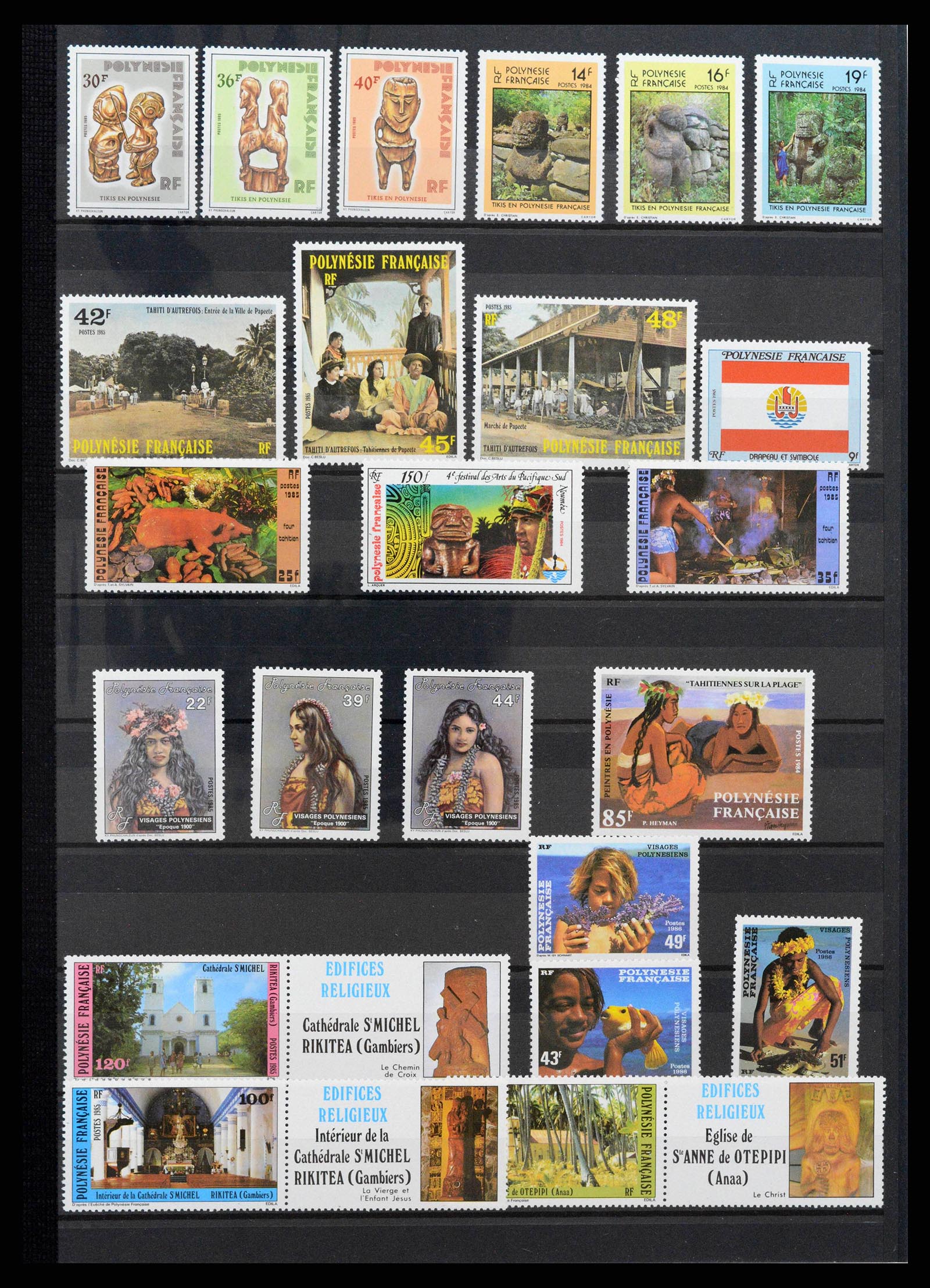 38127 0009 - Stamp collection 38127 French Polynesia 1958-2007.