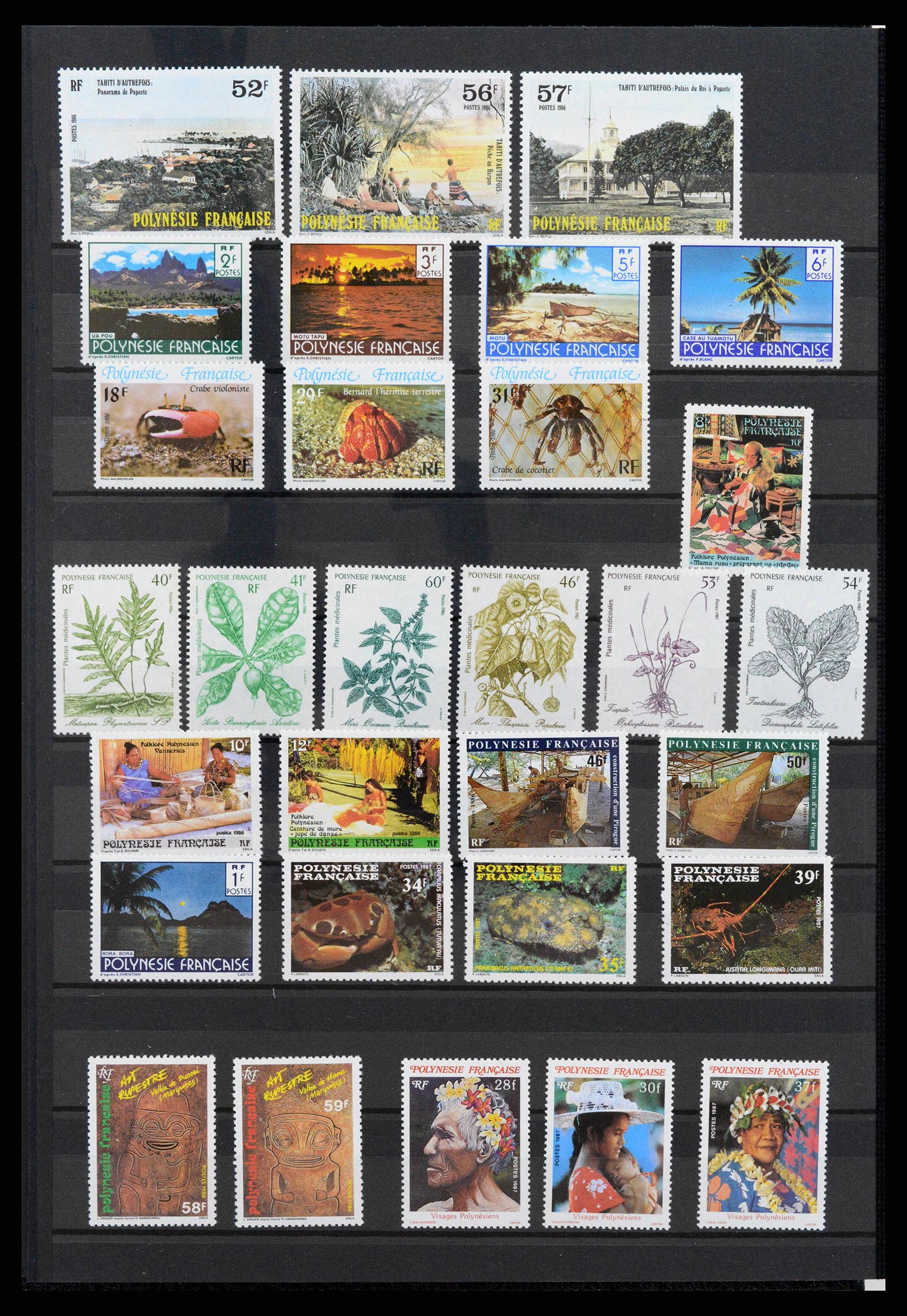 38127 0010 - Stamp collection 38127 French Polynesia 1958-2007.