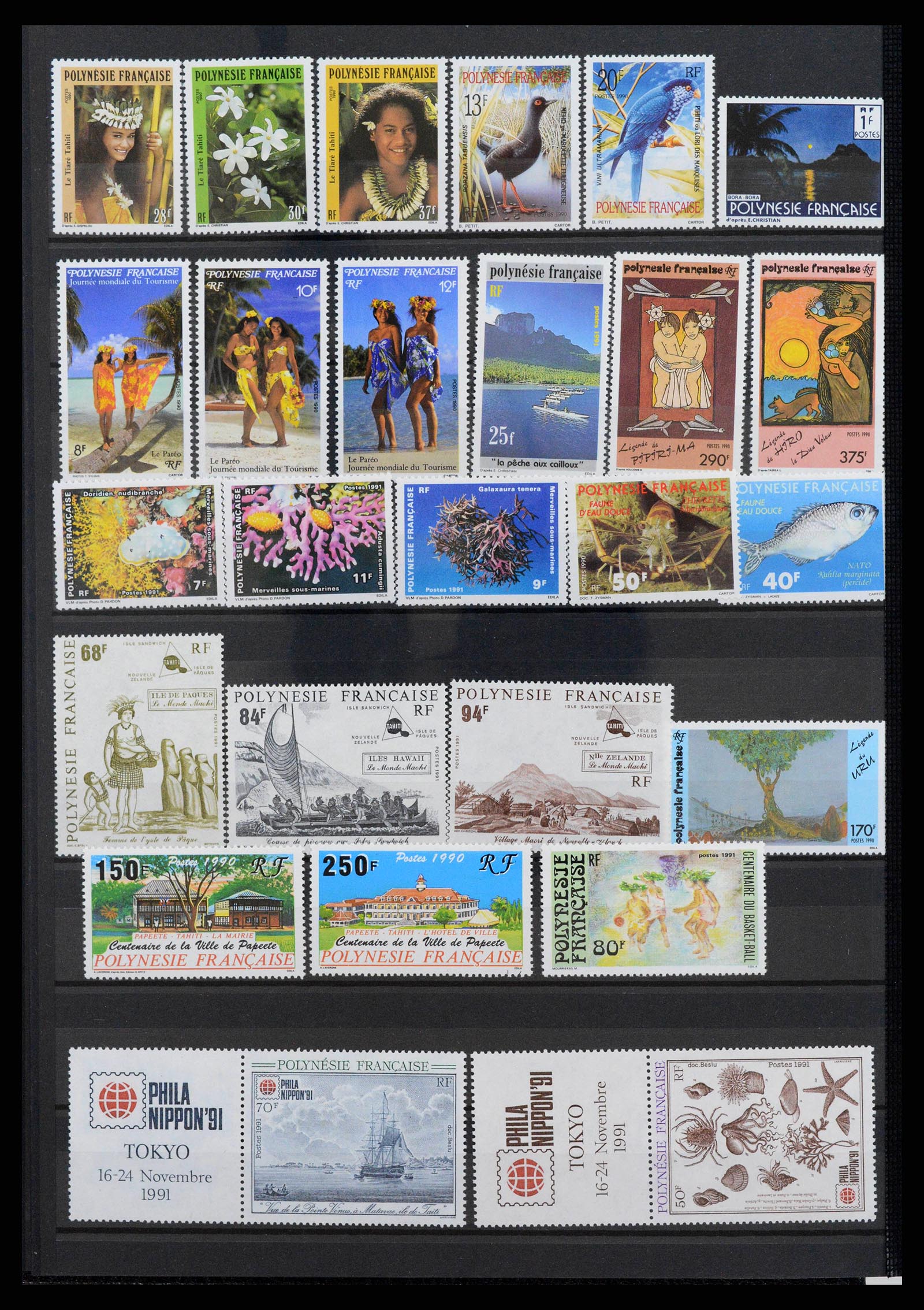 38127 0014 - Stamp collection 38127 French Polynesia 1958-2007.