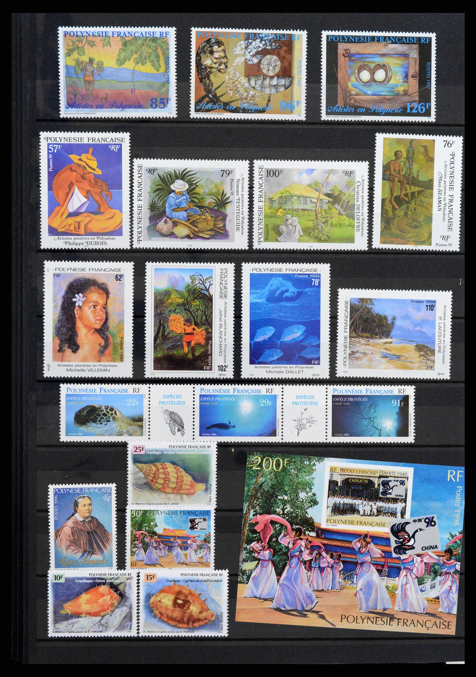 38127 0020 - Stamp collection 38127 French Polynesia 1958-2007.