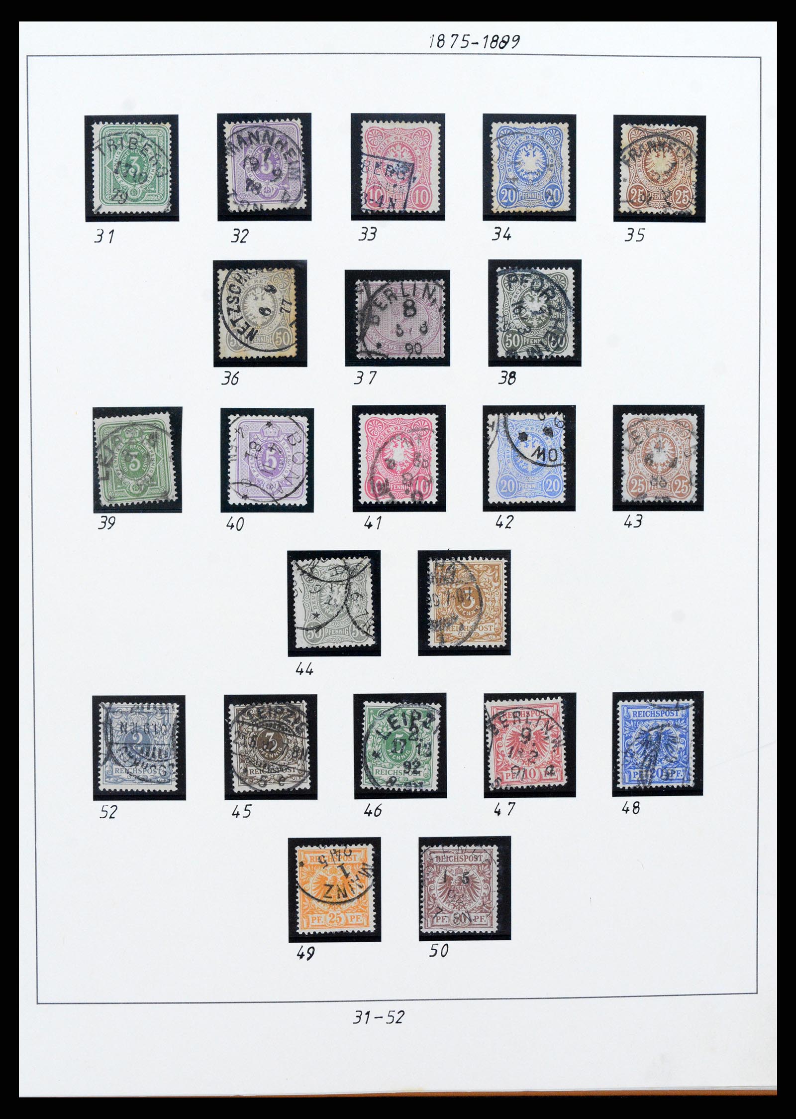 38130 0003 - Stamp collection 38130 German Reich 1872-1945.