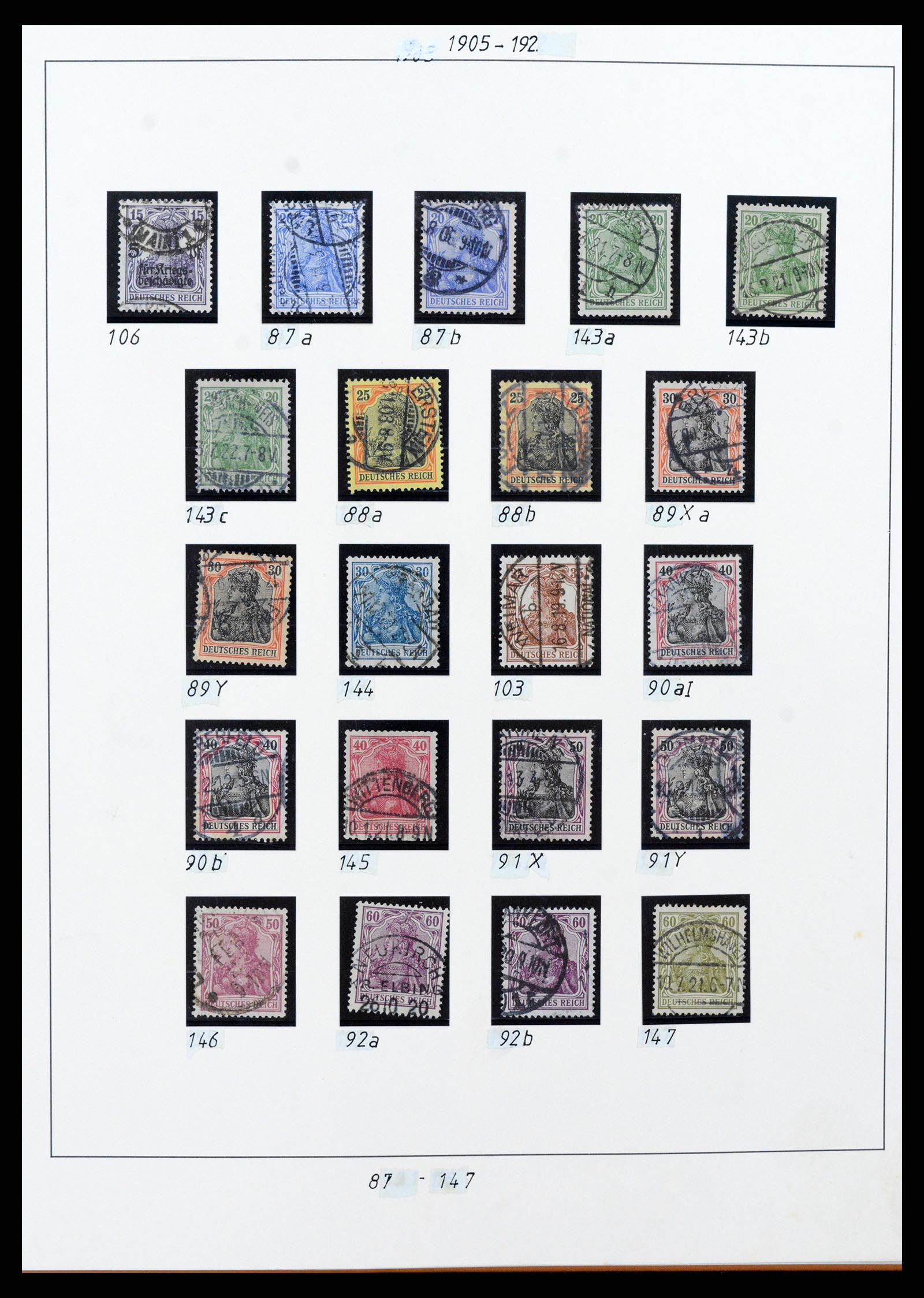 38130 0007 - Stamp collection 38130 German Reich 1872-1945.