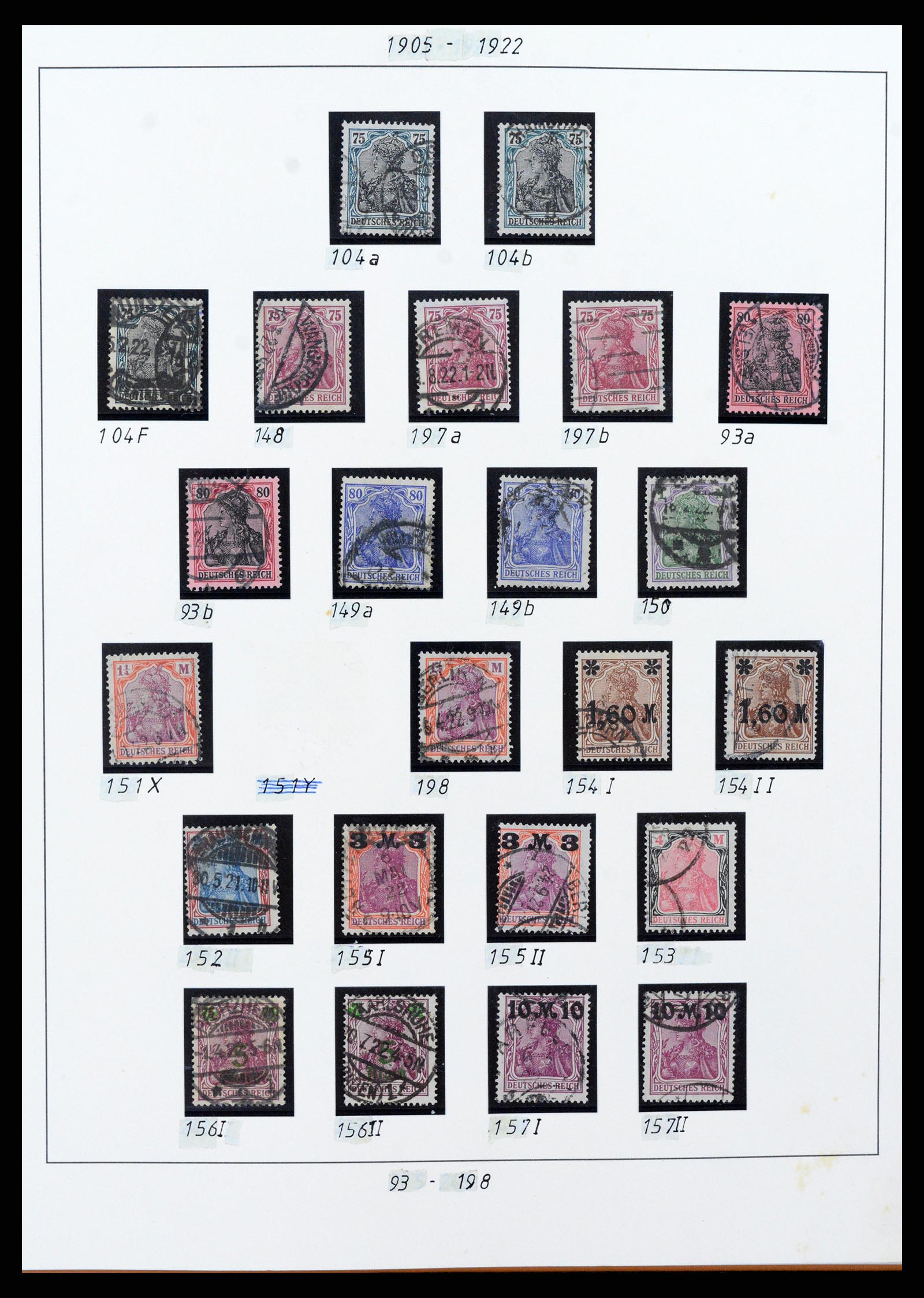 38130 0008 - Stamp collection 38130 German Reich 1872-1945.