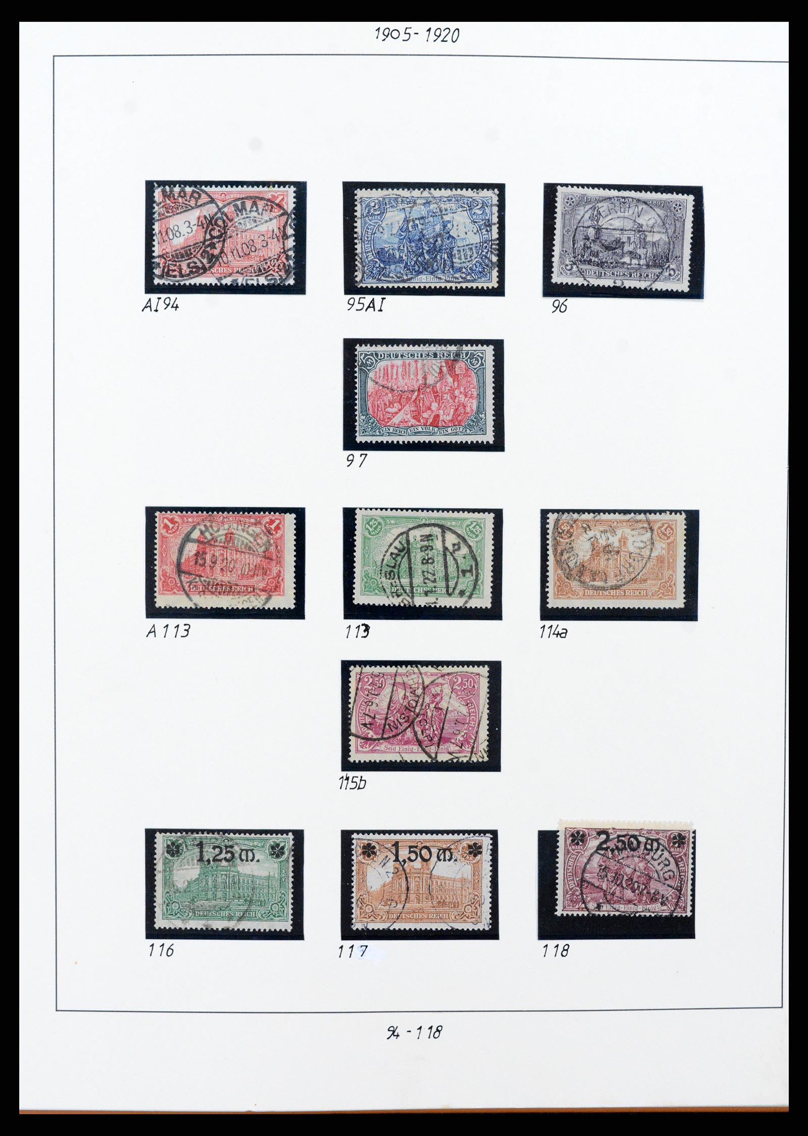 38130 0009 - Stamp collection 38130 German Reich 1872-1945.